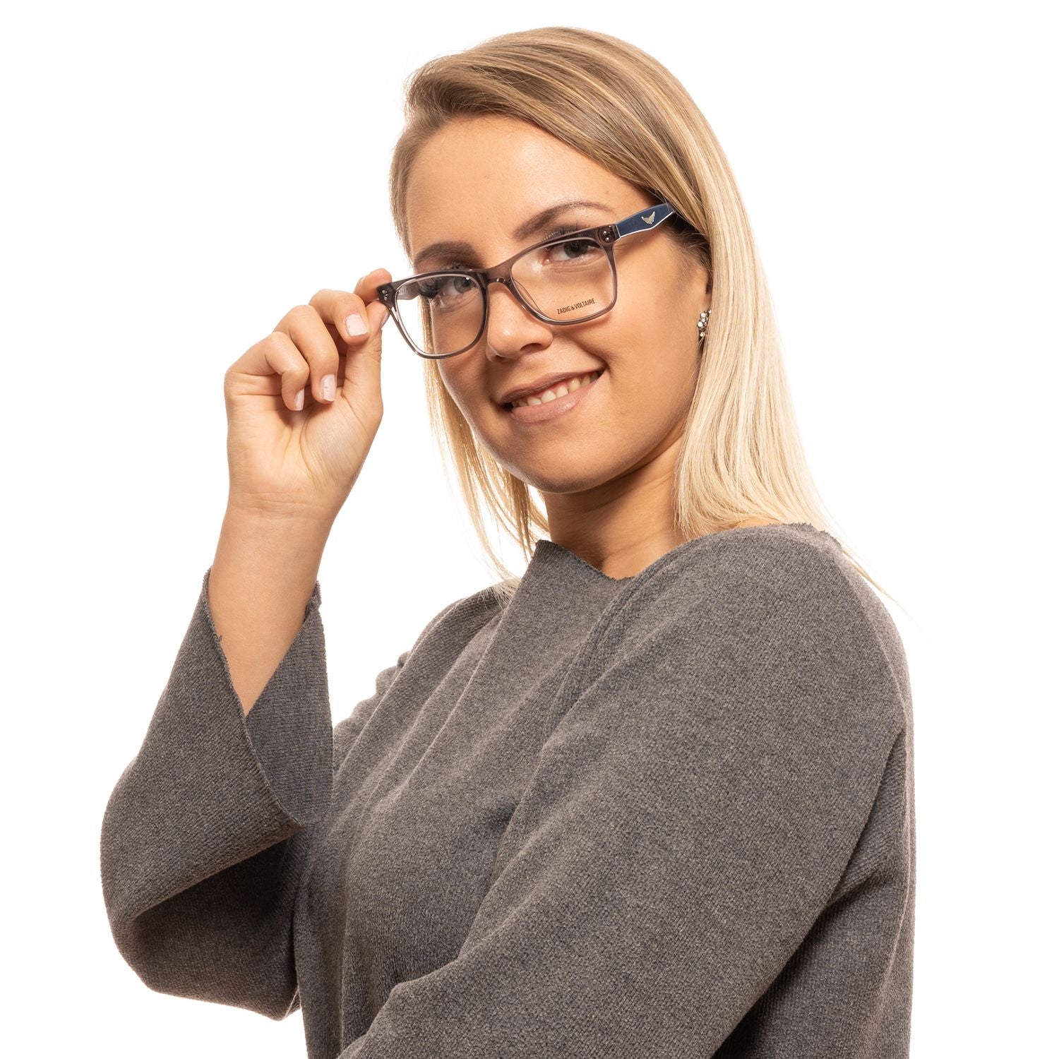 Zadig & Voltaire Gray Unisex Optical Frames - DEA STILOSA MILANO