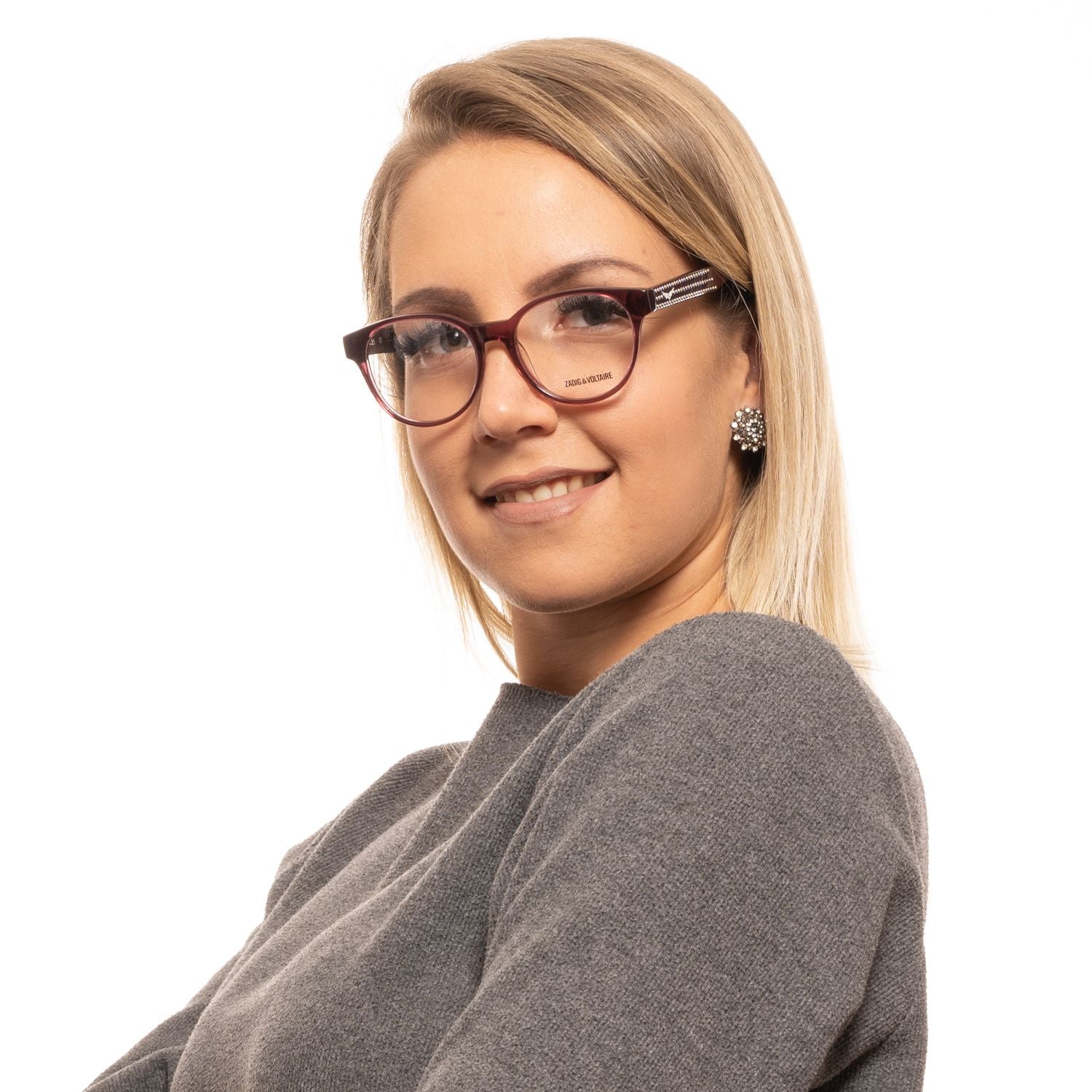 Zadig & Voltaire Burgundy Women Optical Frames - DEA STILOSA MILANO