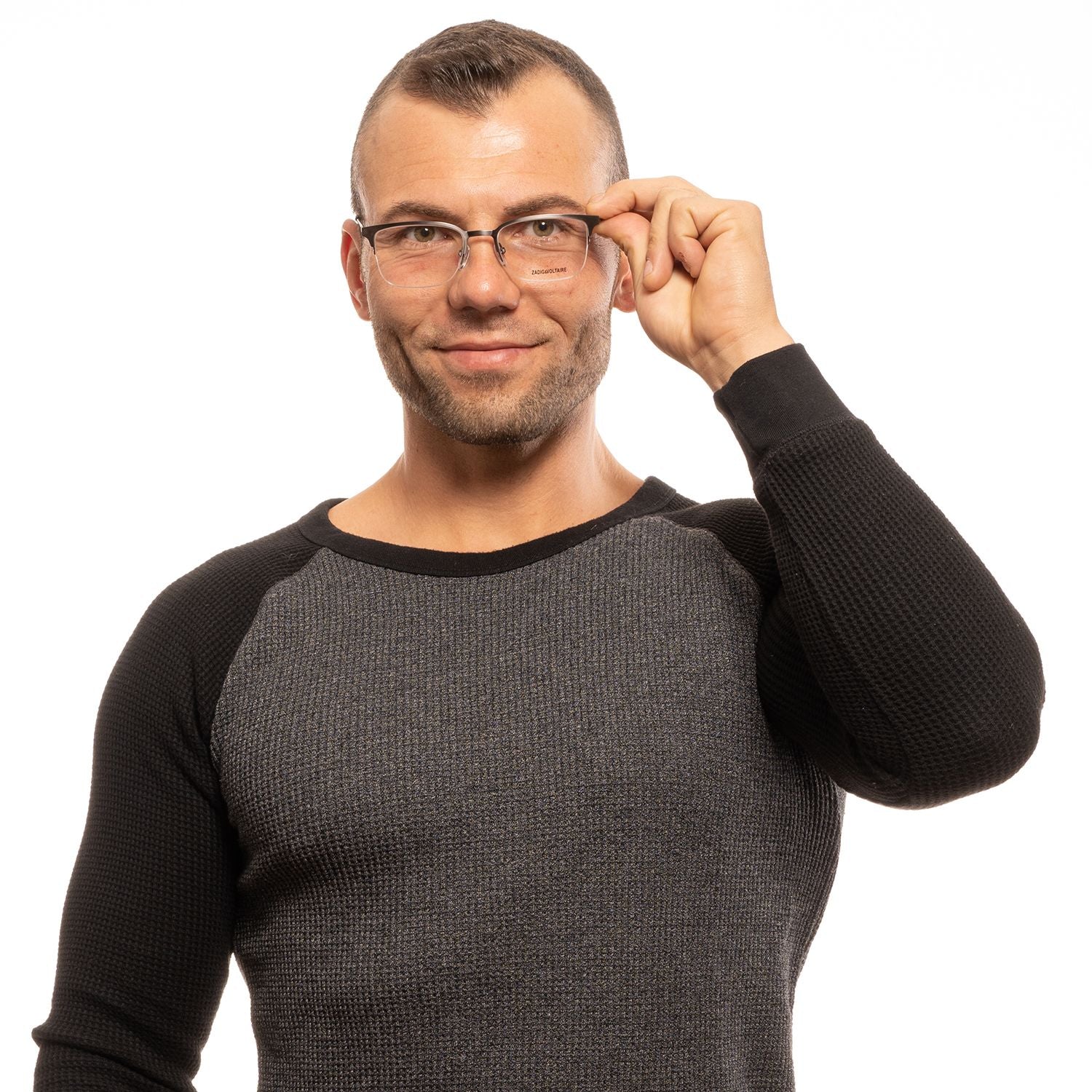 Zadig & Voltaire Gray Men Optical Frames - DEA STILOSA MILANO