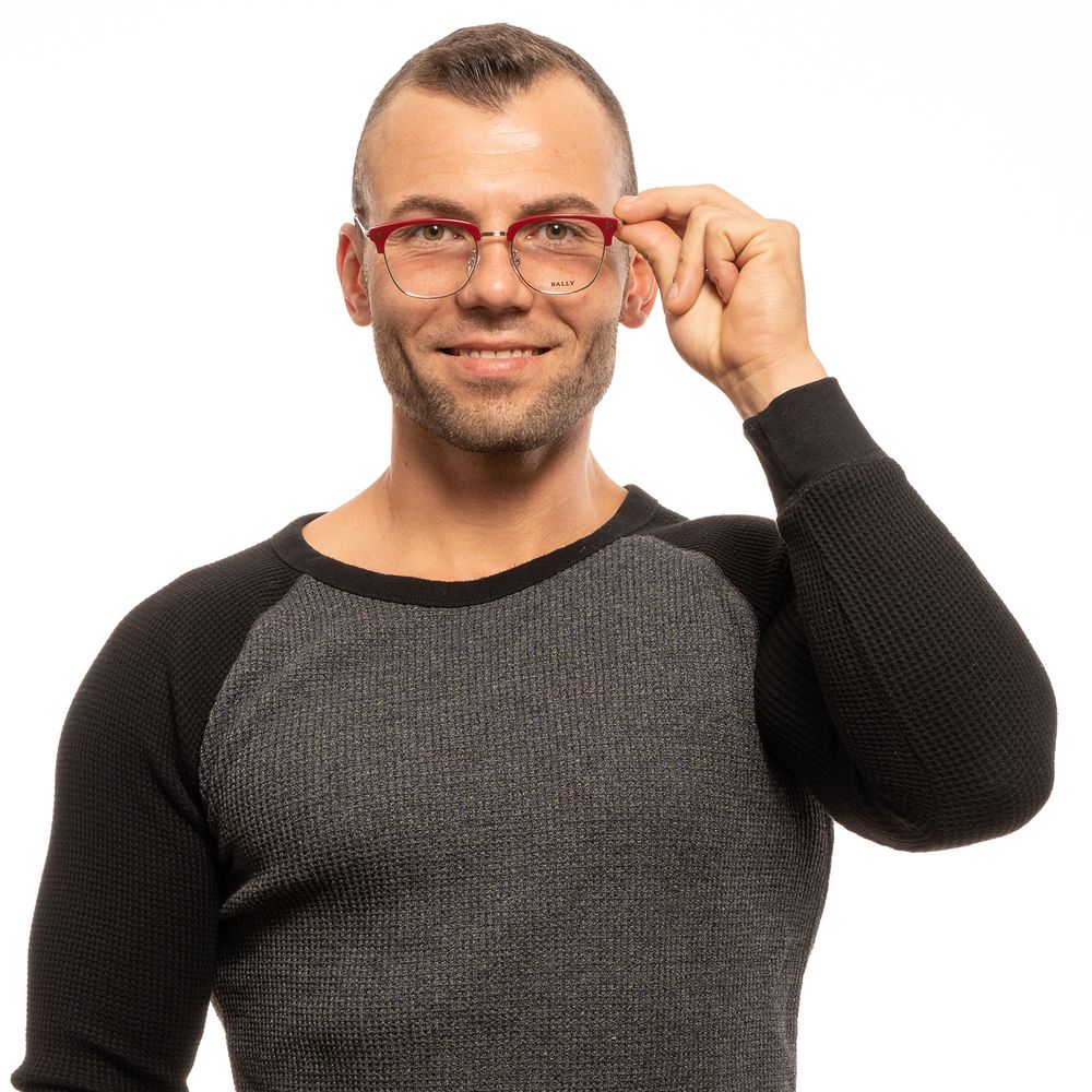 Bally Red Unisex Optical Frames - DEA STILOSA MILANO