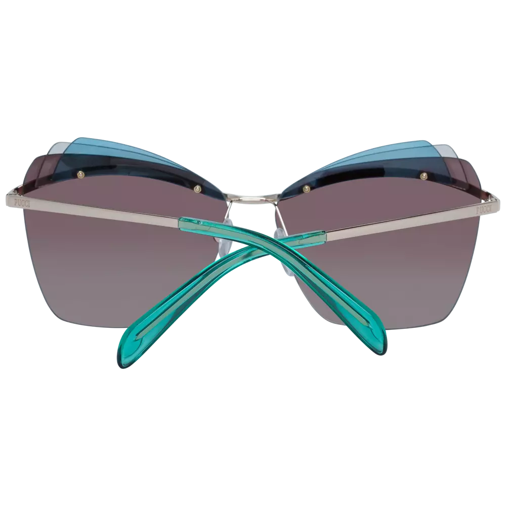 Emilio Pucci Gold Women Sunglasses - DEA STILOSA MILANO