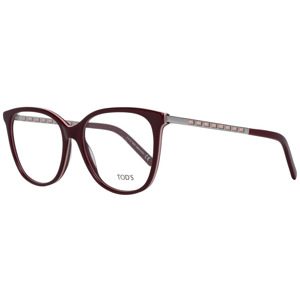 Tod's Burgundy Women Optical Frames - DEA STILOSA MILANO