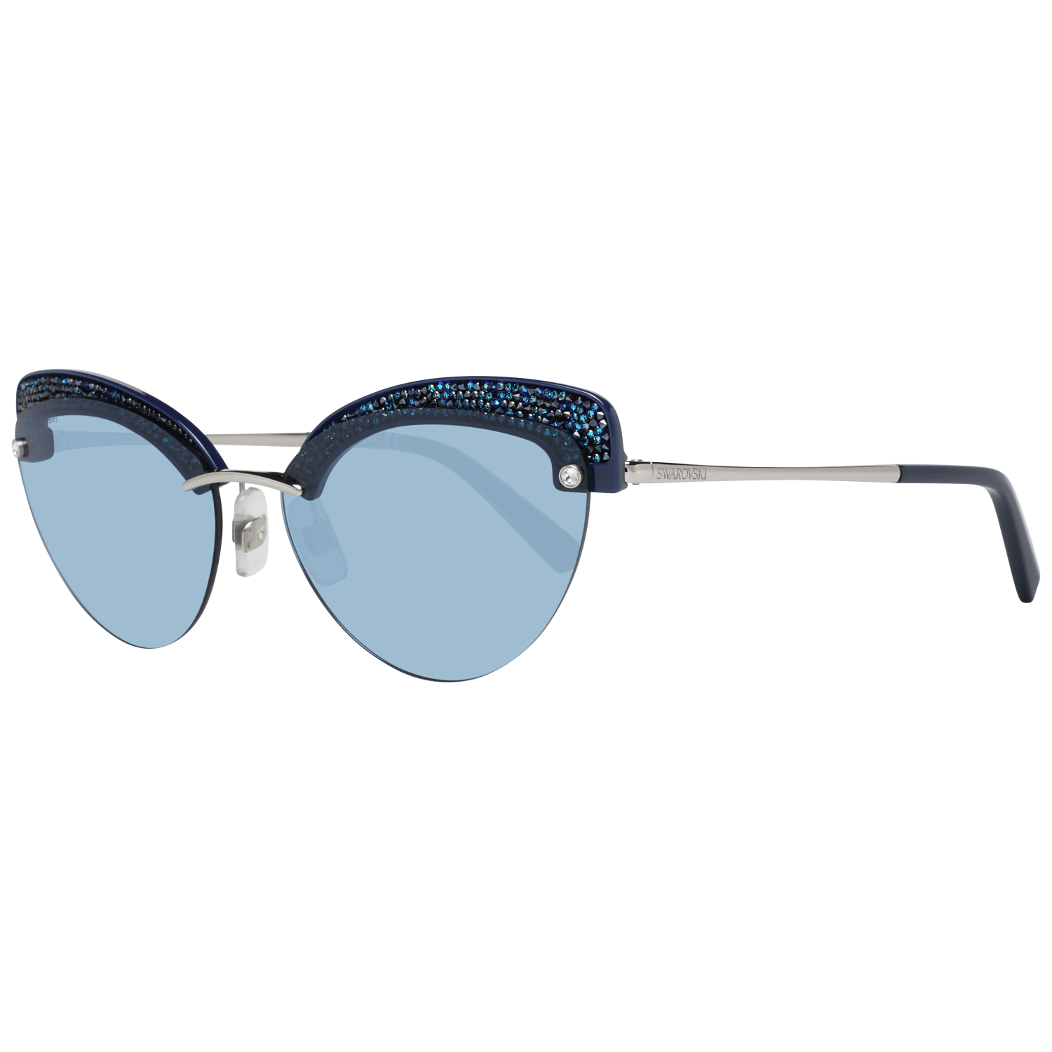 Swarovski Blue Women Sunglasses - DEA STILOSA MILANO