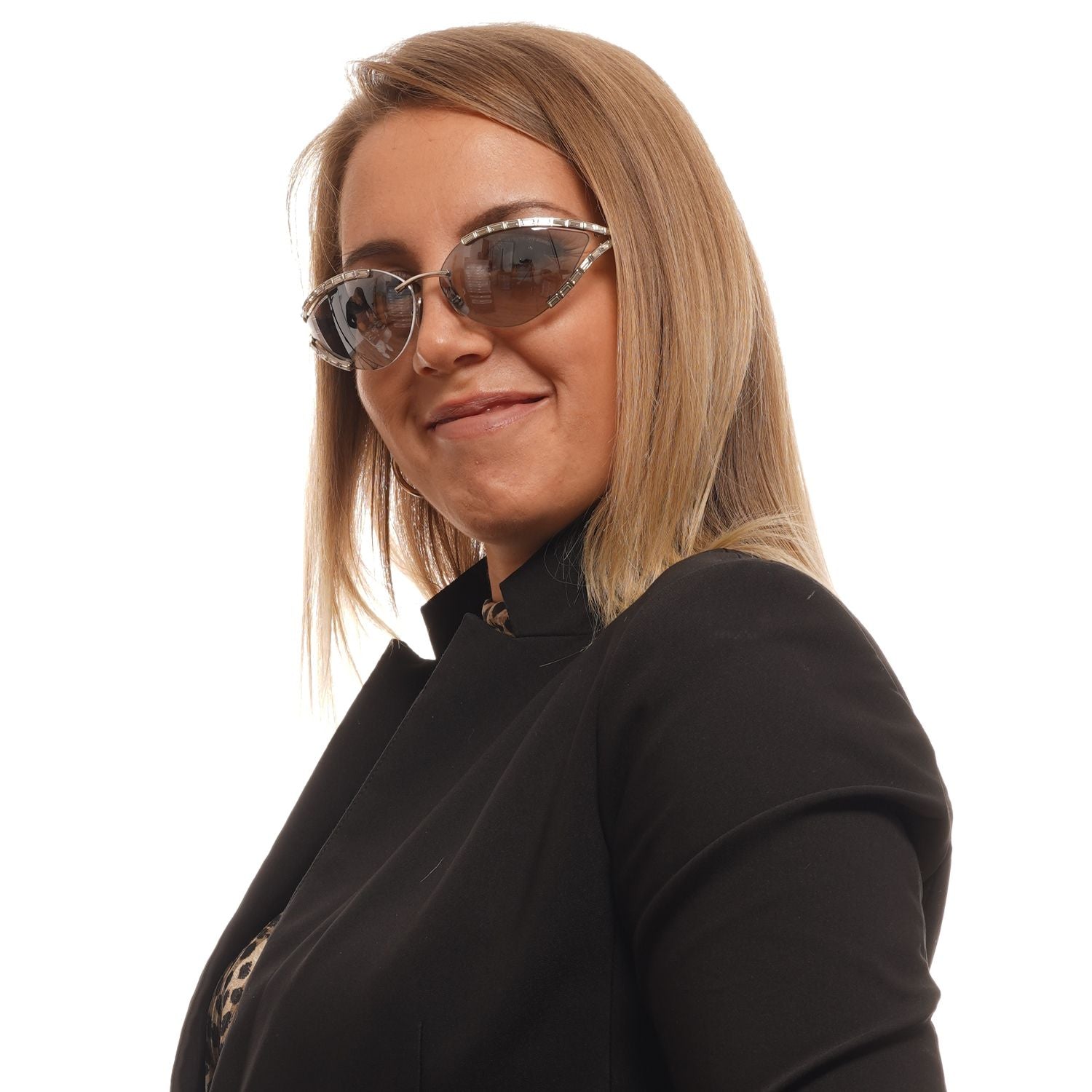 Atelier Swarovski Gray Women Sunglasses - DEA STILOSA MILANO