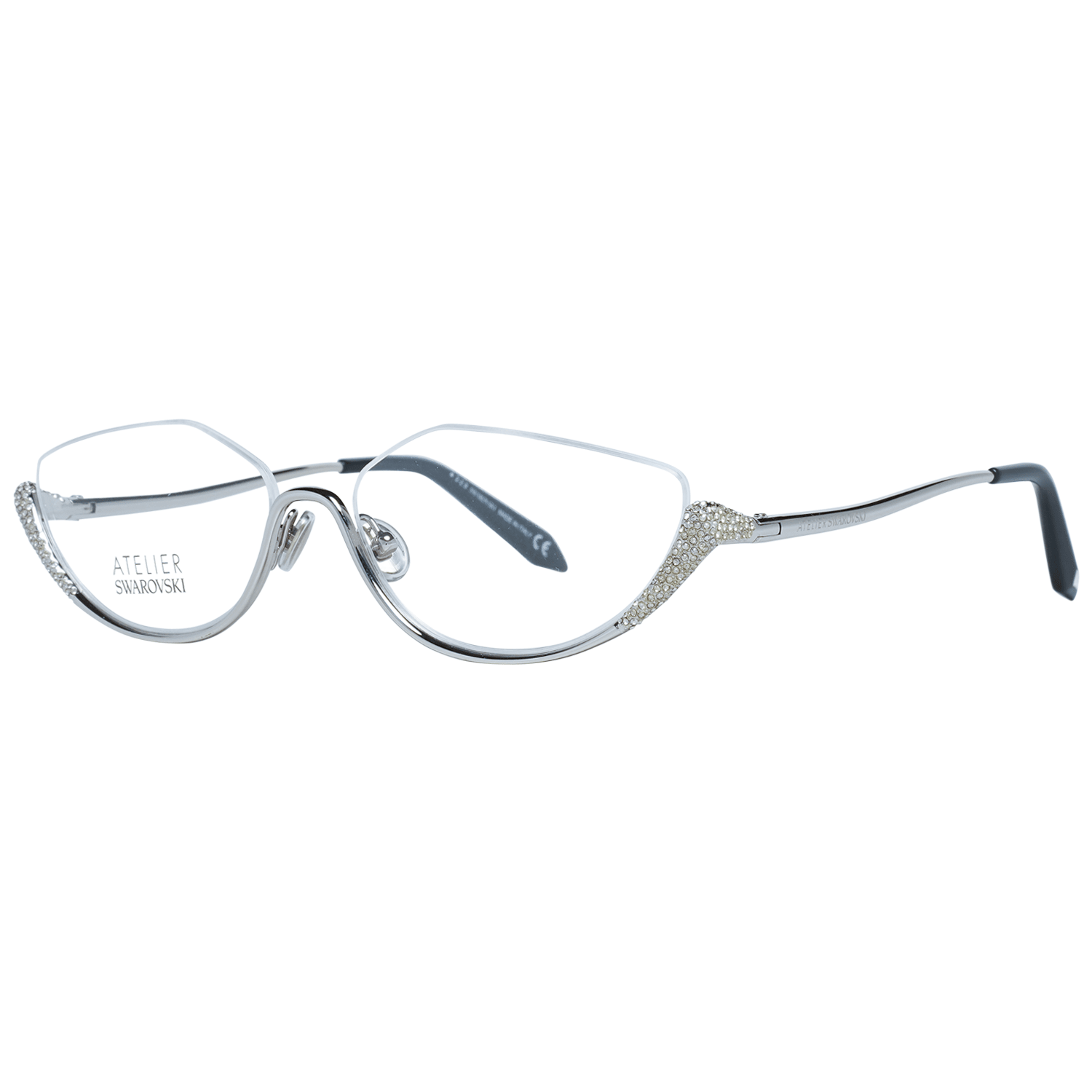 Atelier Swarovski Silver Women Optical Frames - DEA STILOSA MILANO