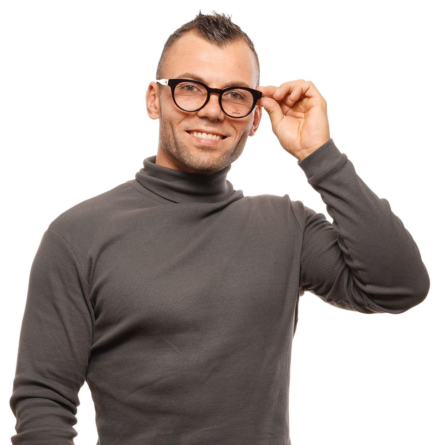Omega Brown Unisex Optical Frames - DEA STILOSA MILANO