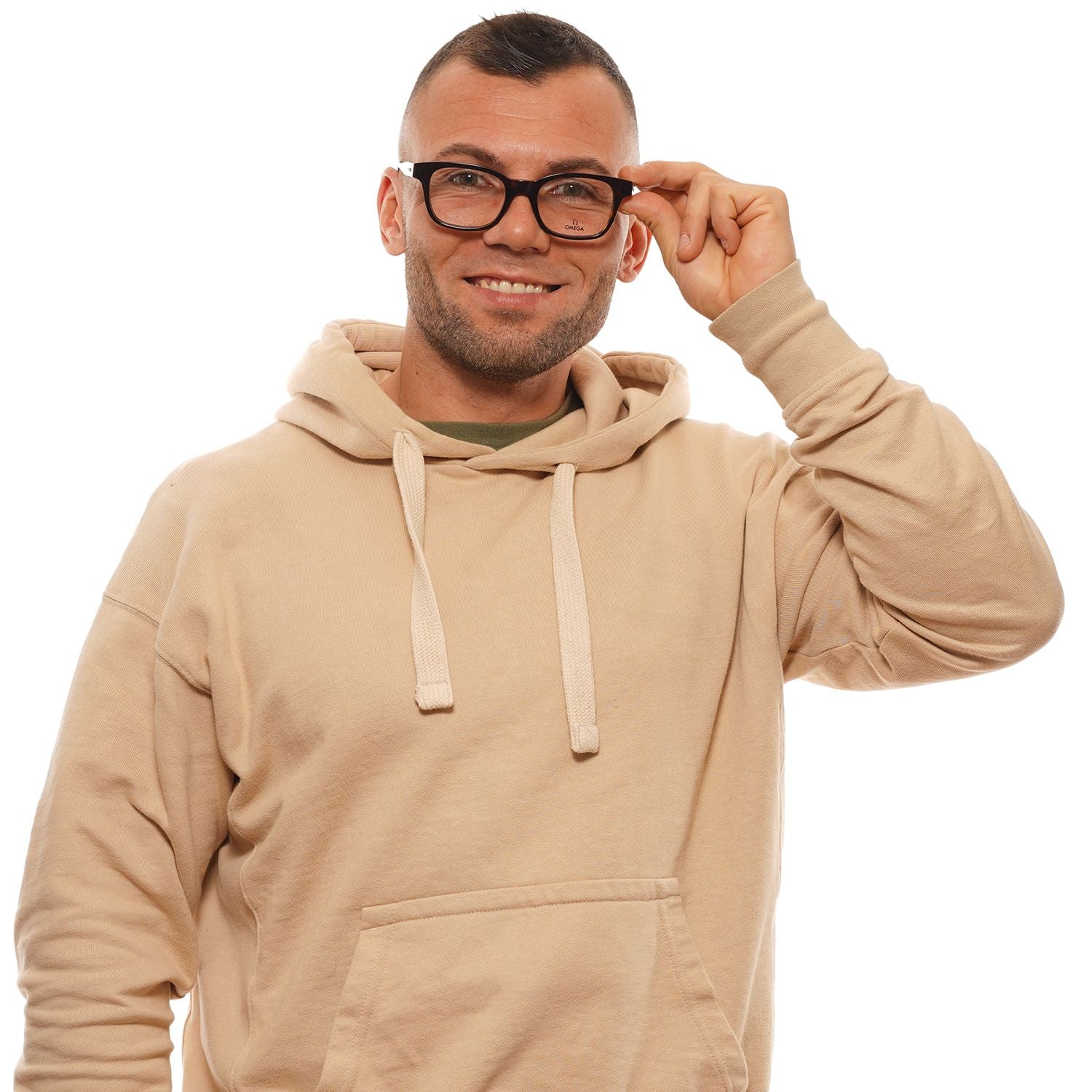 Omega Brown Men Optical Frames - DEA STILOSA MILANO