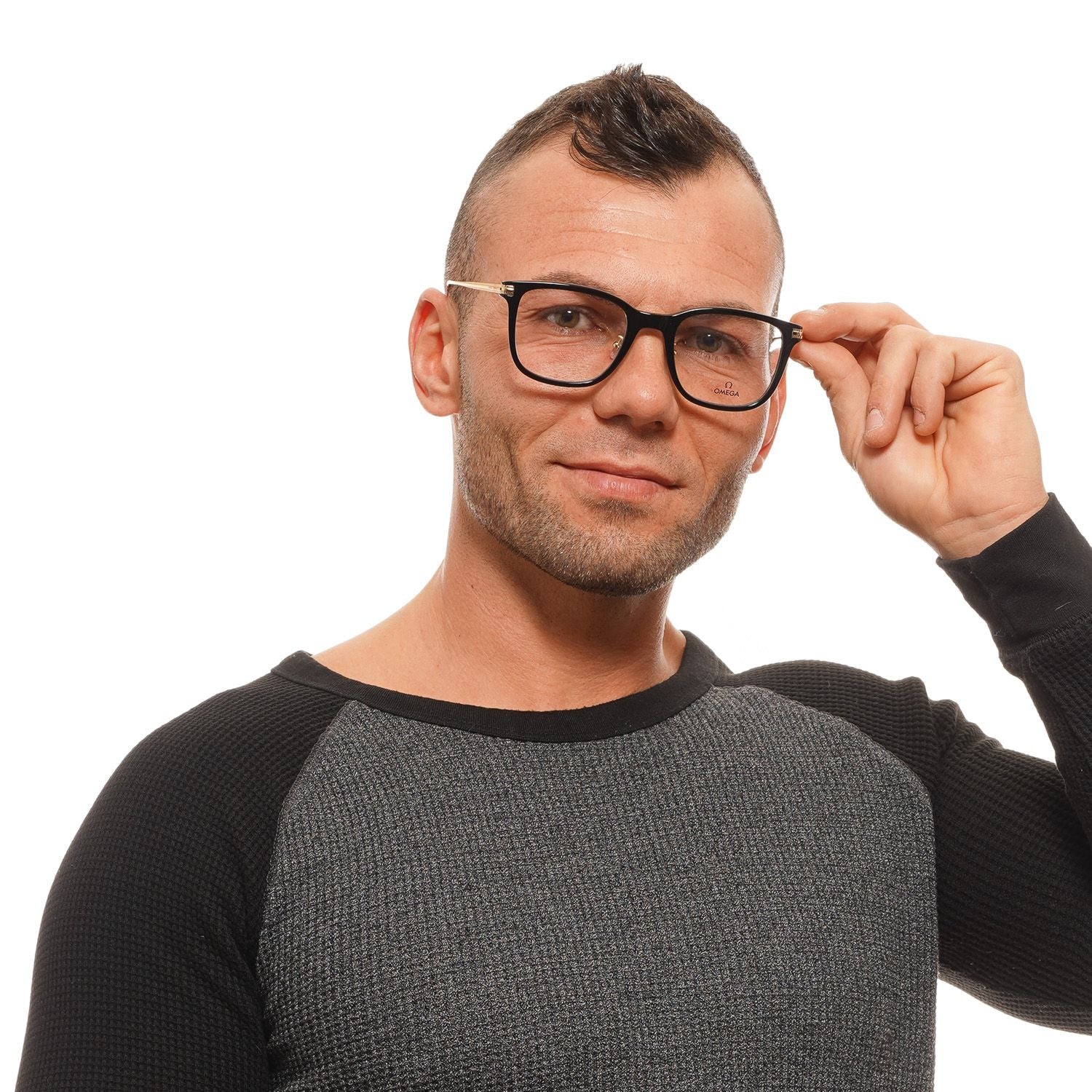 Omega Black Men Optical Frames - DEA STILOSA MILANO