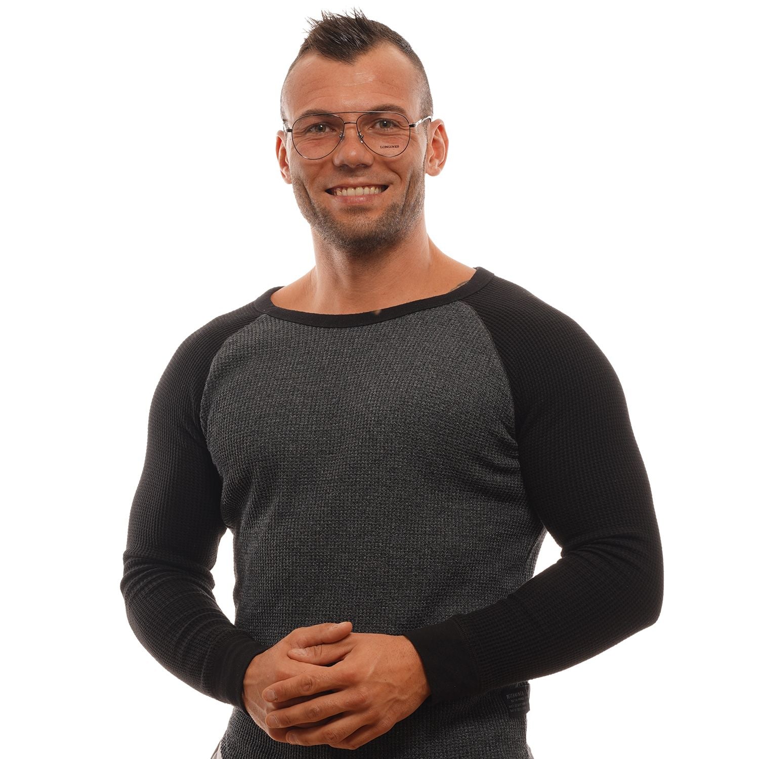 Longines Gray Men Optical Frames - DEA STILOSA MILANO
