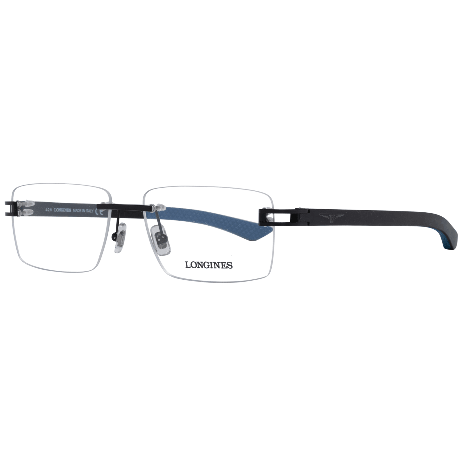 Longines Black Men Optical Frames - DEA STILOSA MILANO