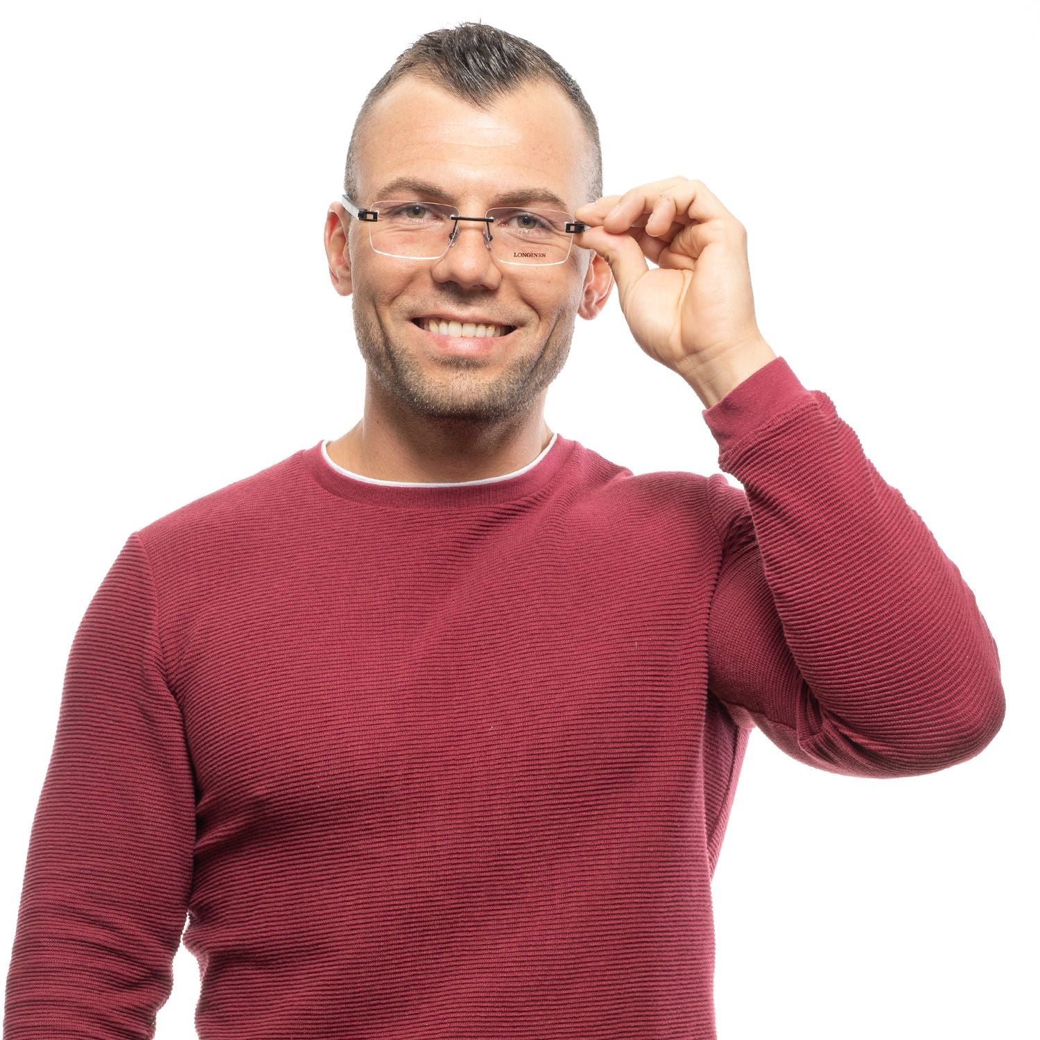 Longines Black Men Optical Frames - DEA STILOSA MILANO