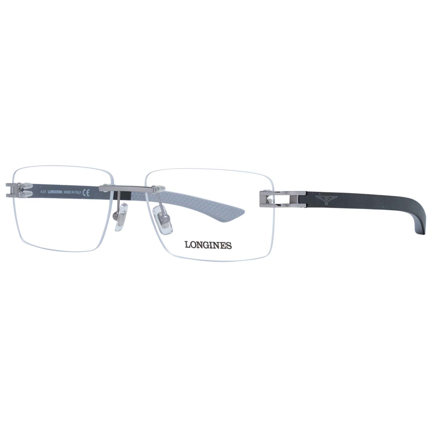 Longines Gray Men Optical Frames - DEA STILOSA MILANO