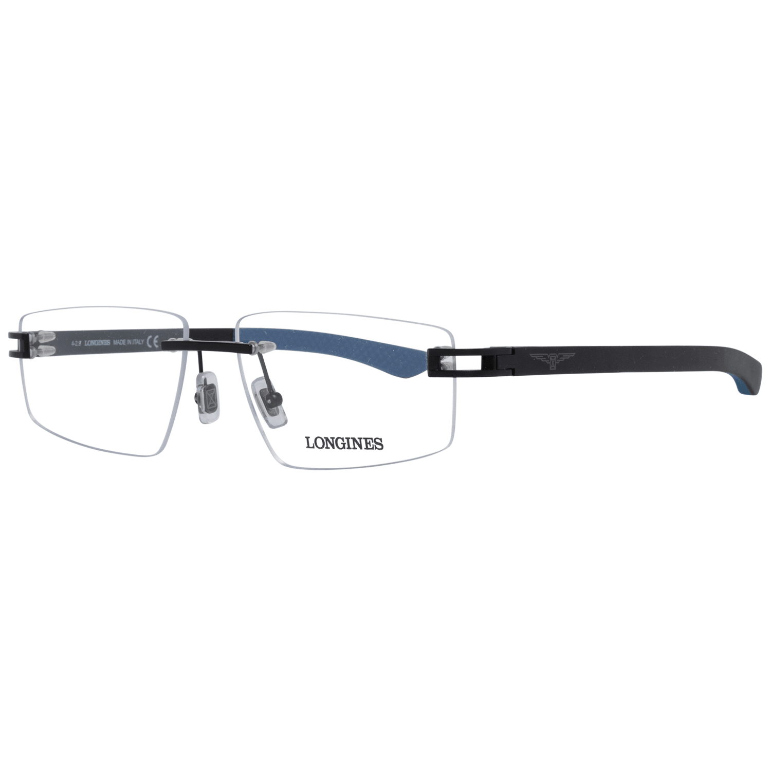 Longines Black Men Optical Frames - DEA STILOSA MILANO