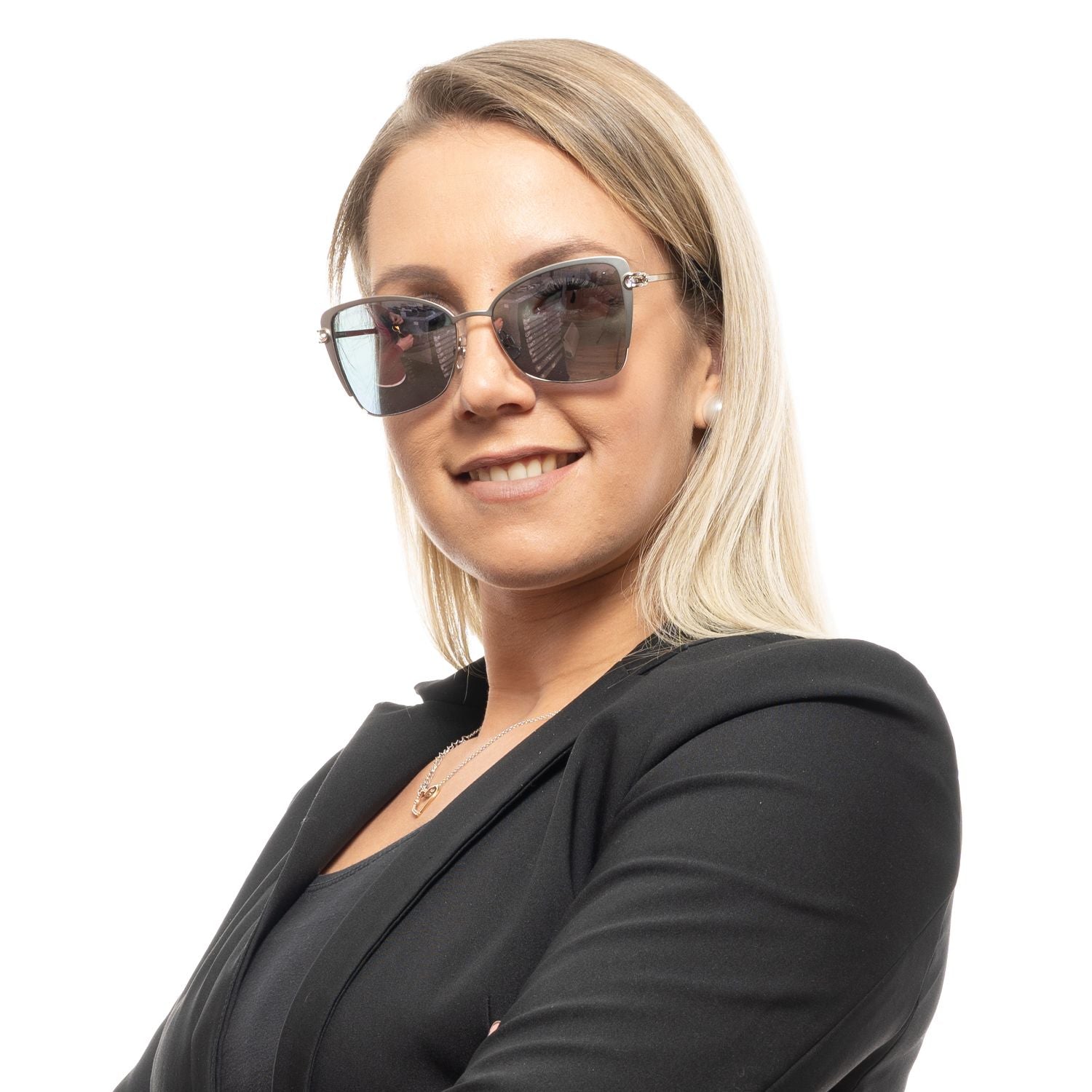 Swarovski Rose Gold Women Sunglasses - DEA STILOSA MILANO