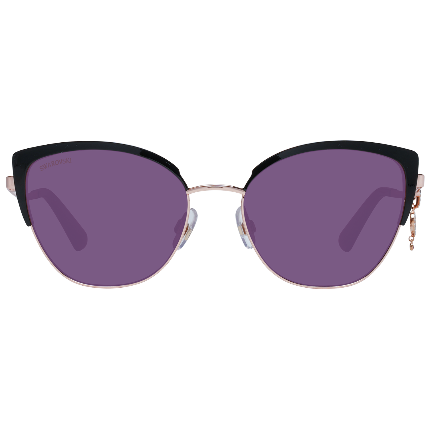 Swarovski Black Women Sunglasses - DEA STILOSA MILANO