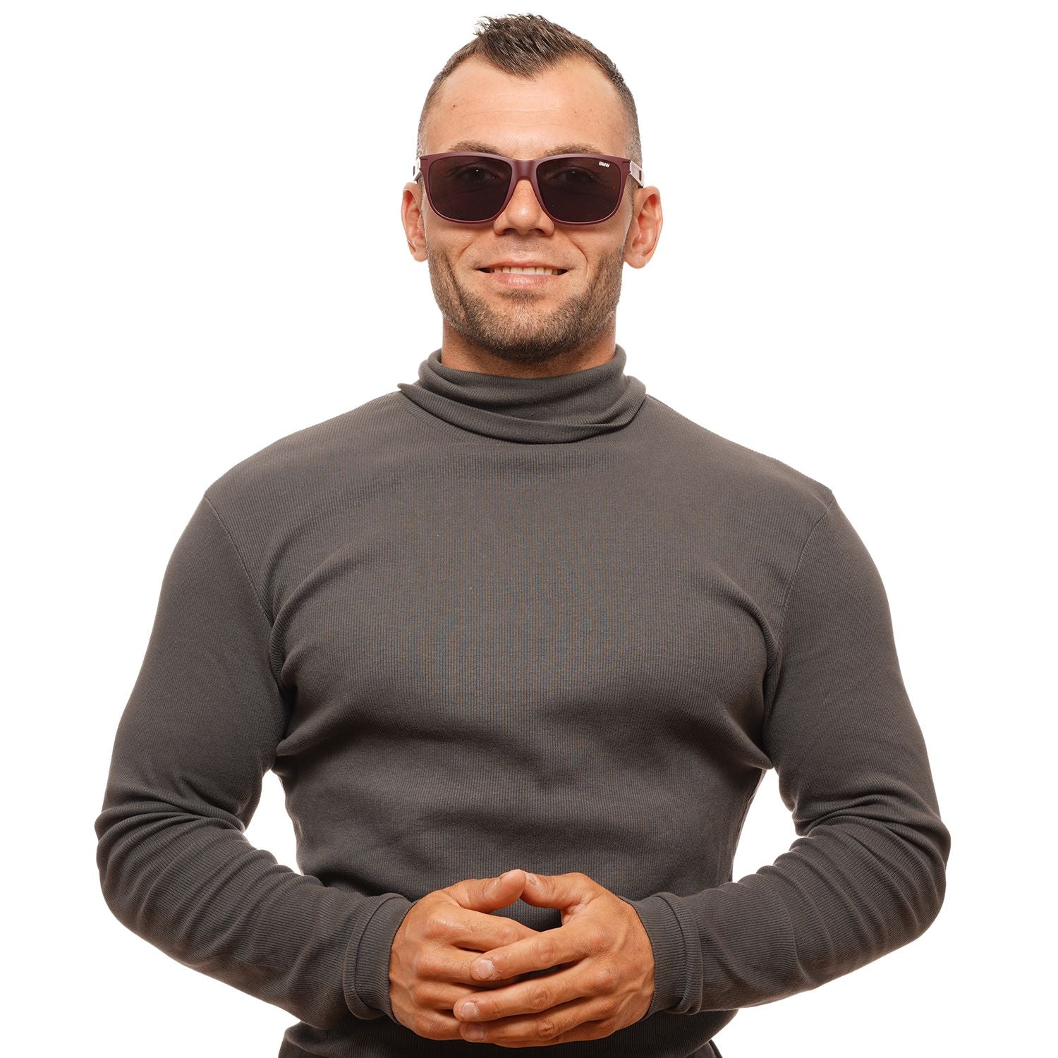 BMW Burgundy Men Sunglasses - DEA STILOSA MILANO