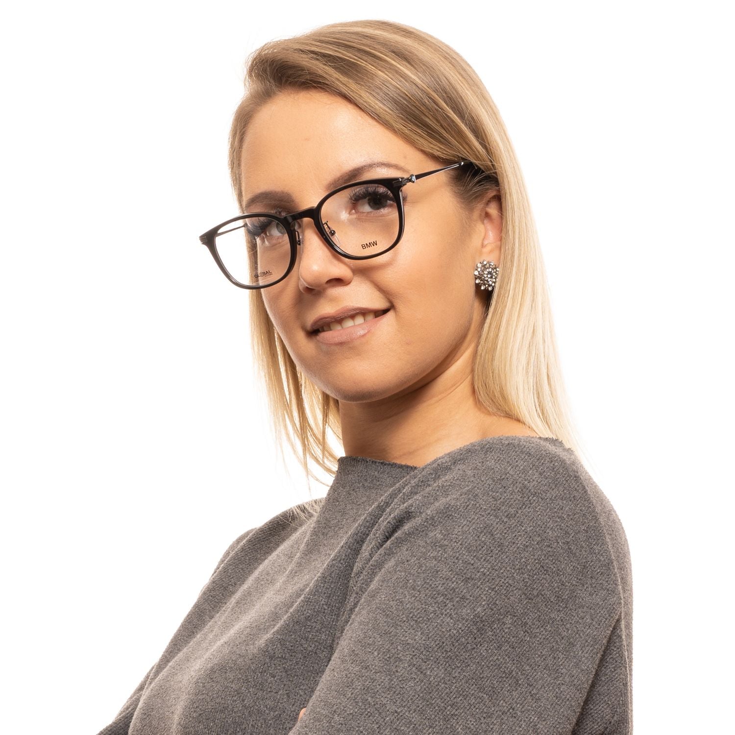 BMW Black Unisex Optical Frames - DEA STILOSA MILANO