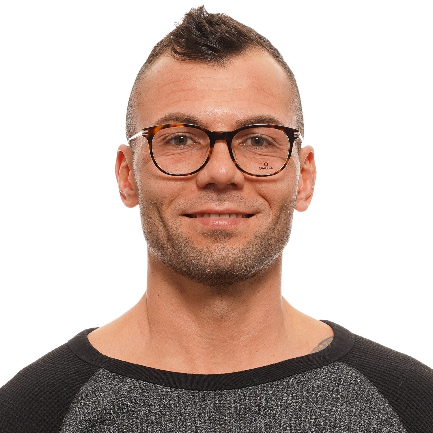 Omega Brown Men Optical Frames - DEA STILOSA MILANO
