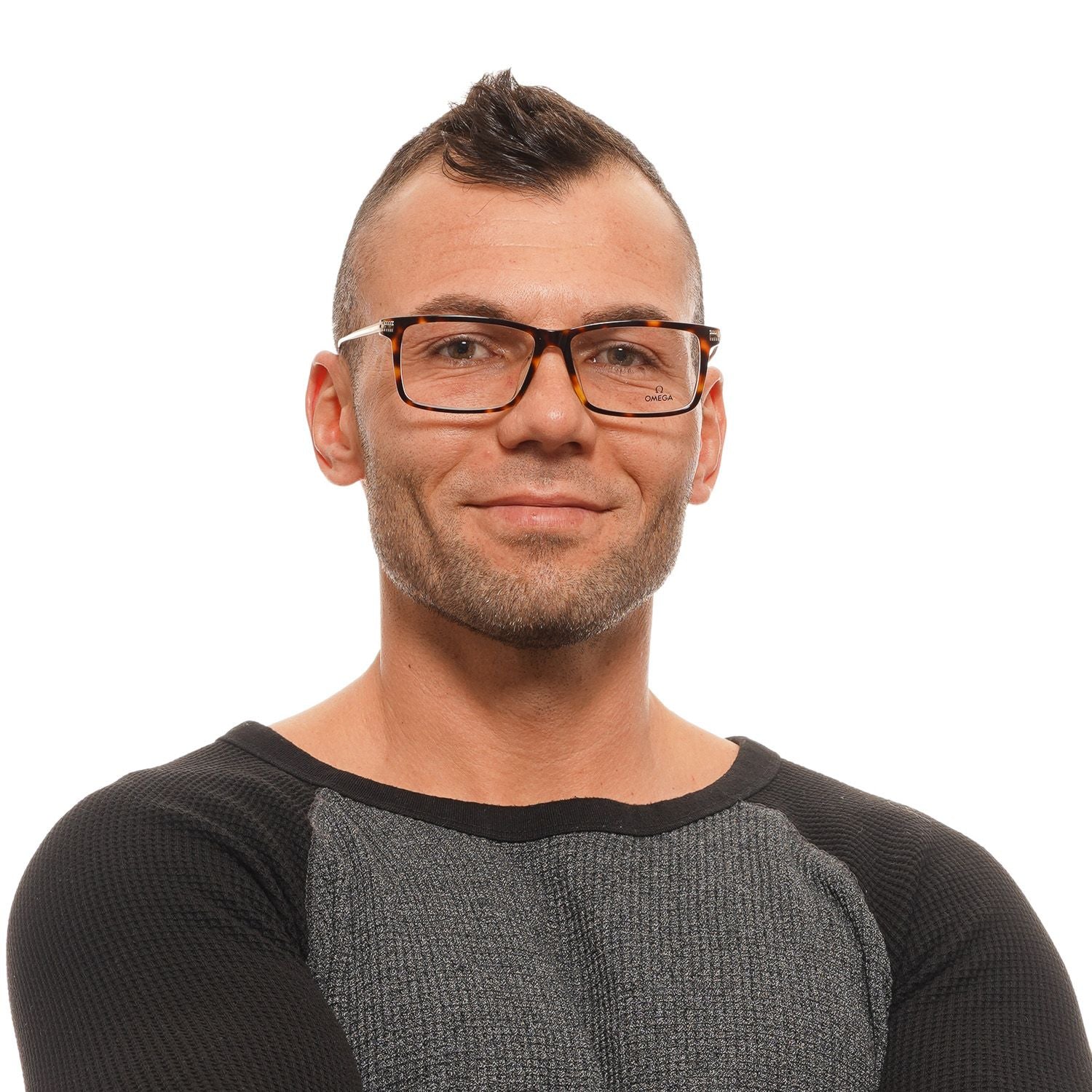 Omega Brown Men Optical Frames - DEA STILOSA MILANO