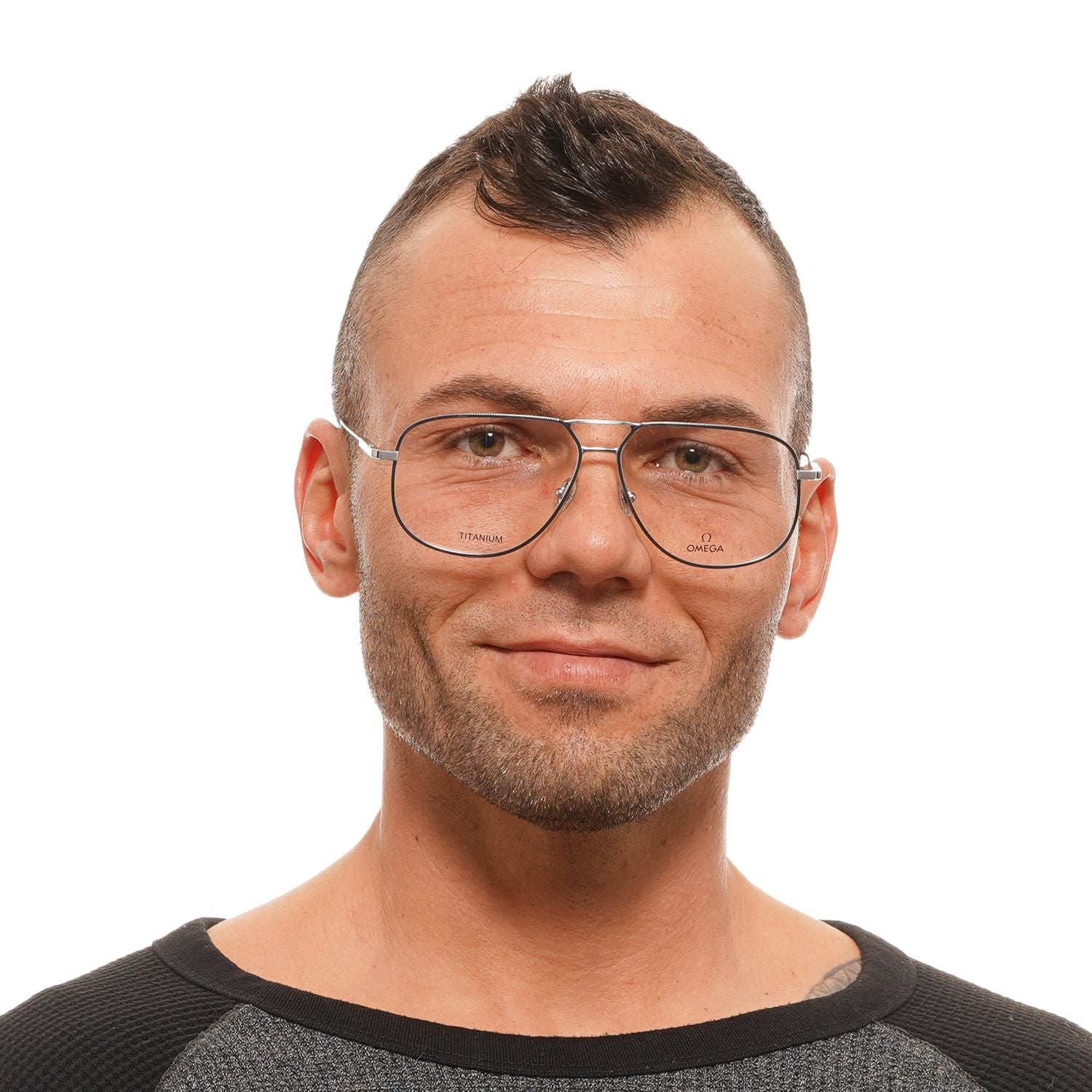 Omega Gray Men Optical Frames - DEA STILOSA MILANO