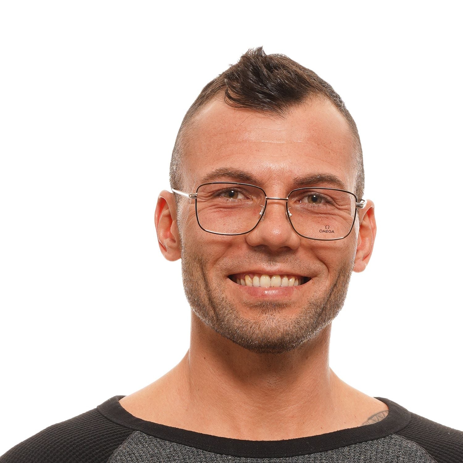 Omega Rose Gold Men Optical Frames - DEA STILOSA MILANO