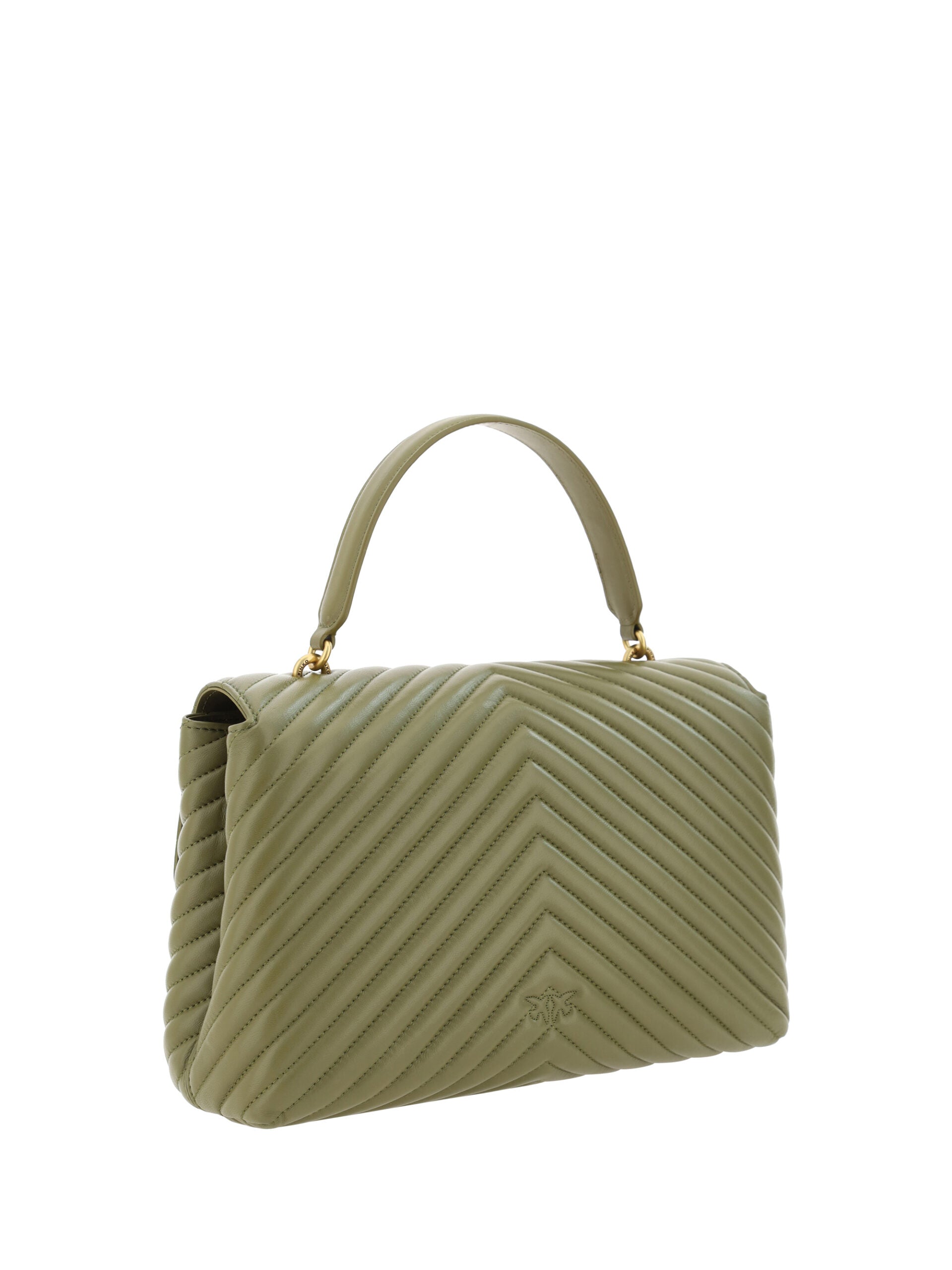 PINKO Green Calf Leather Love Lady Handbag - DEA STILOSA MILANO