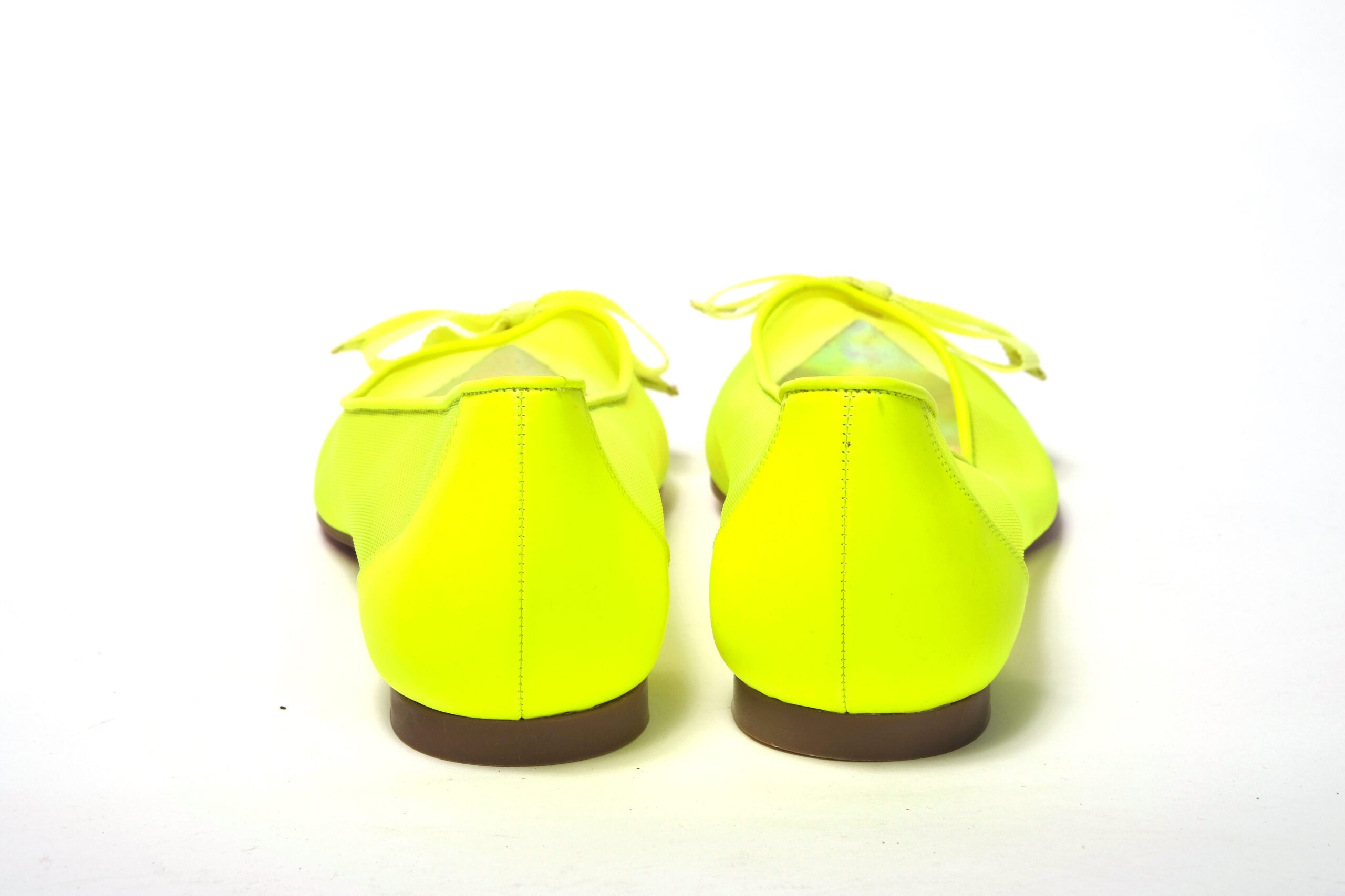 Christian Louboutin Fluro Yellow Flat Point Toe Shoe - DEA STILOSA MILANO