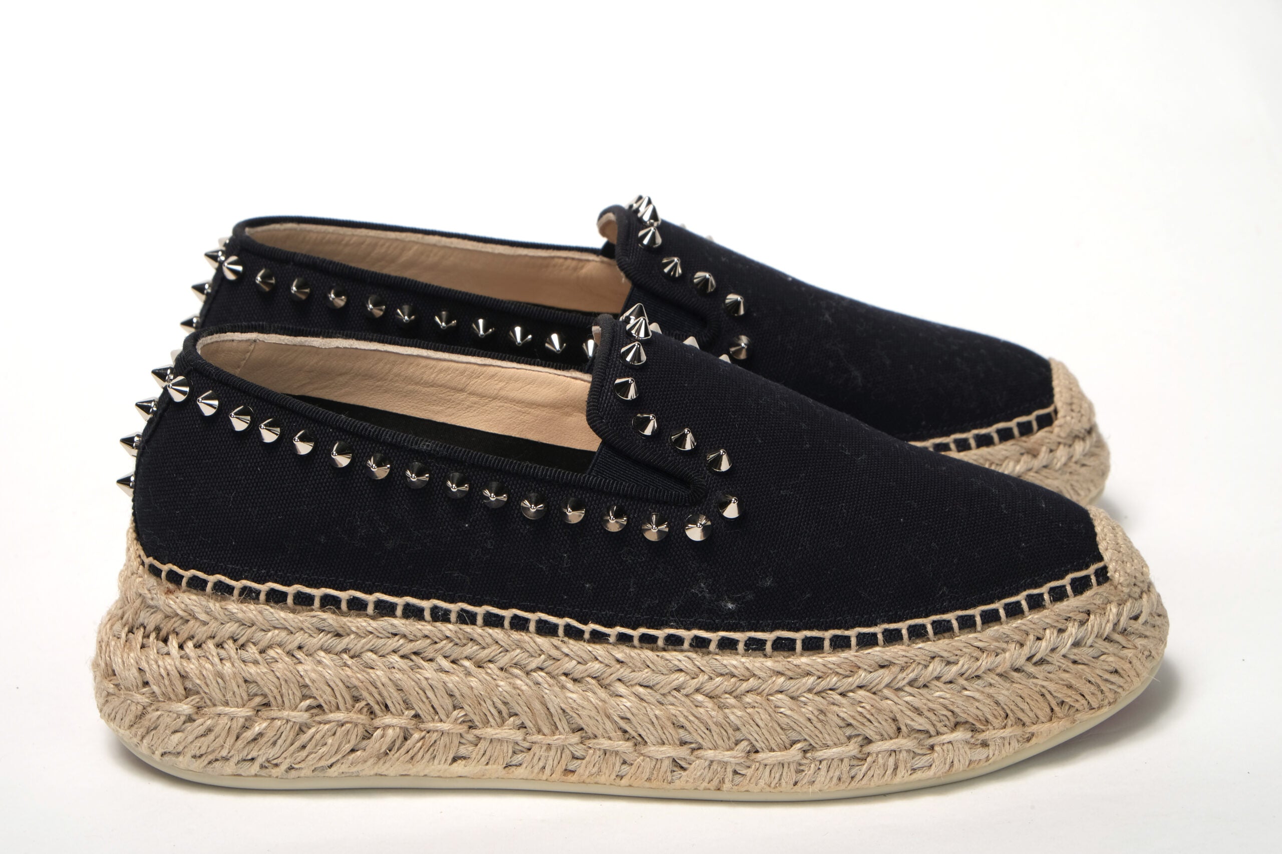 Christian Louboutin Obscur Black Platform Espadrille Espadrille Shoes - DEA STILOSA MILANO
