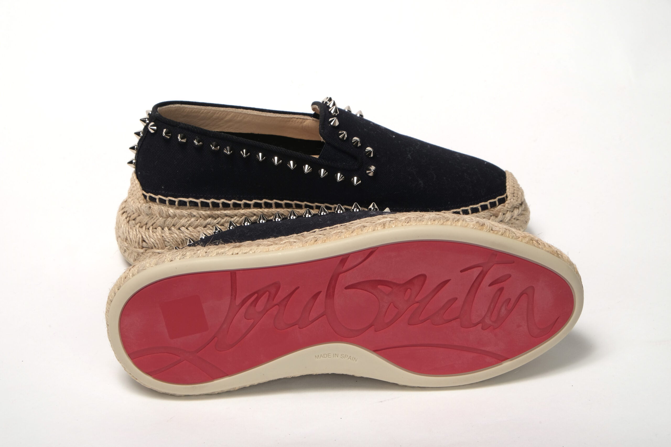 Christian Louboutin Obscur Black Platform Espadrille Espadrille Shoes - DEA STILOSA MILANO