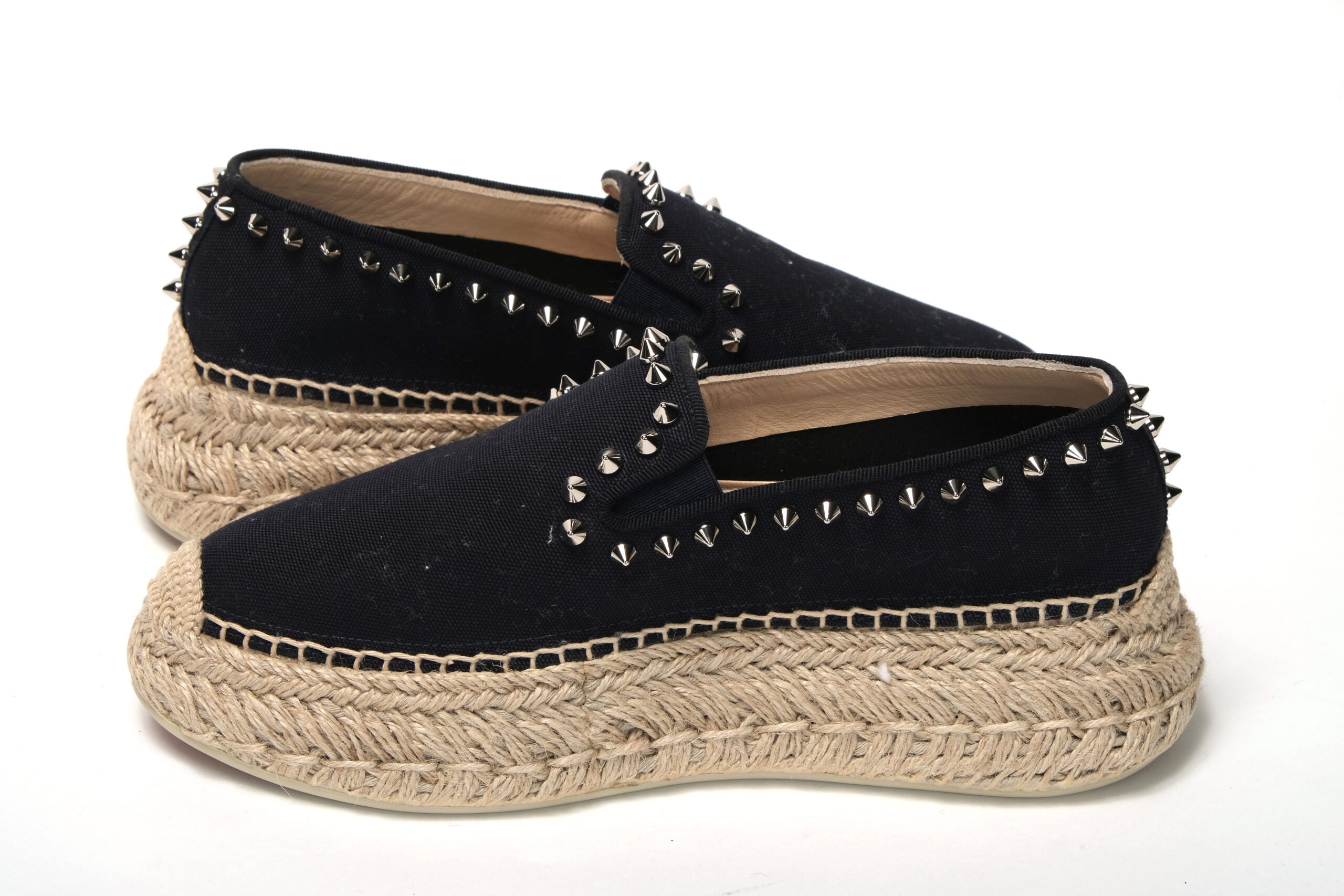 Christian Louboutin Obscur Black Platform Espadrille Espadrille Shoes - DEA STILOSA MILANO