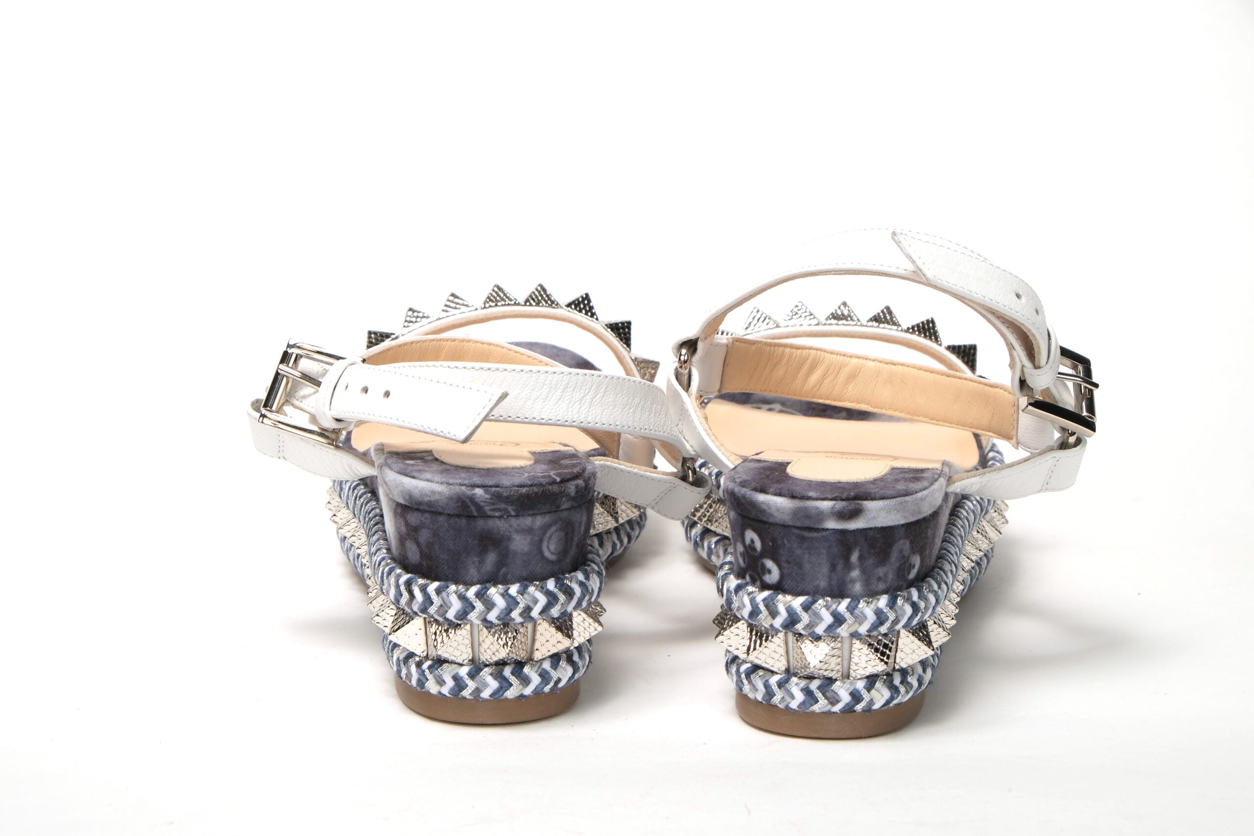 Christian Louboutin multicolor Multi Print And Stud Embellished Platform Sandal - DEA STILOSA MILANO