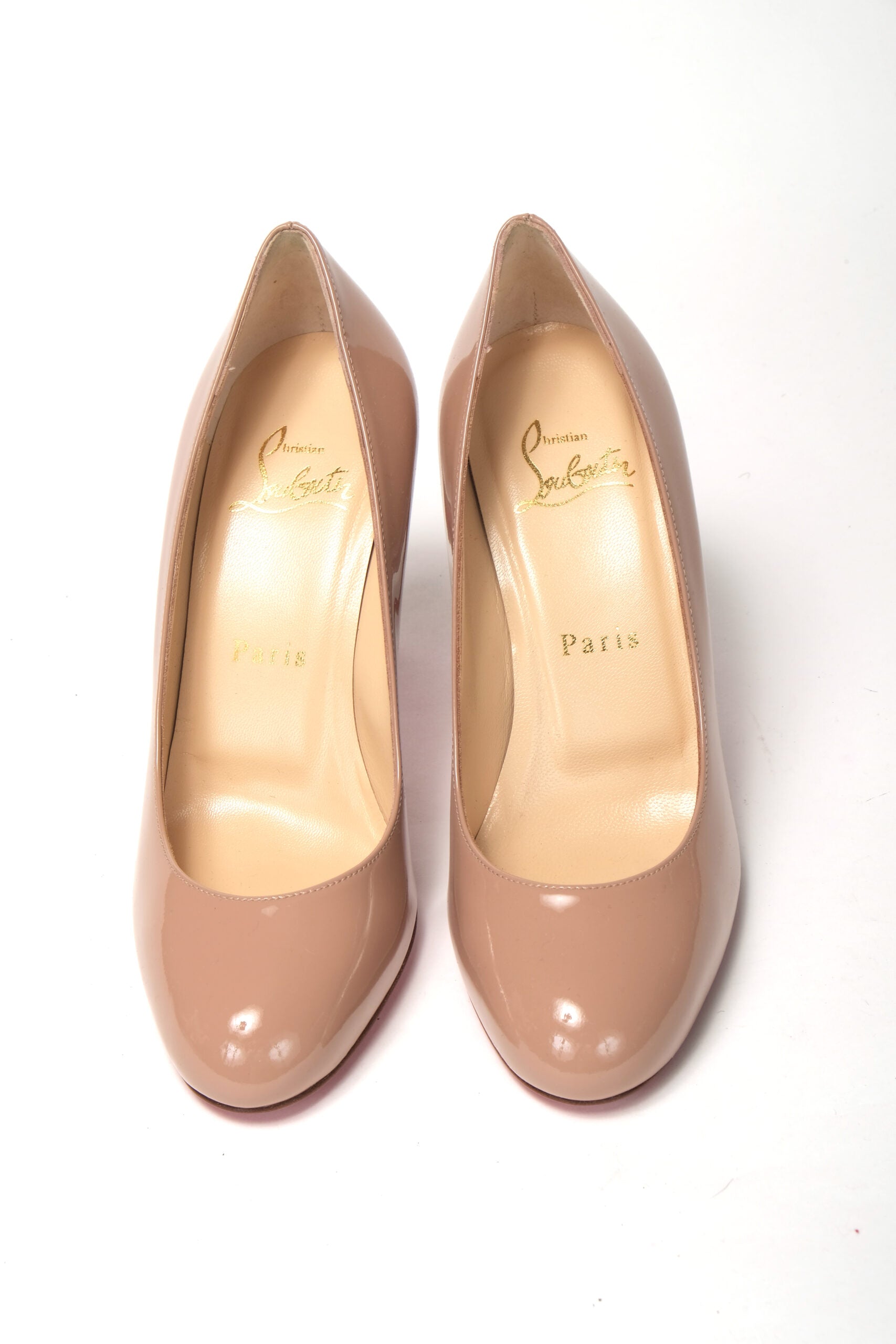 Christian Louboutin Nude Round Toe High Pump Shoe - DEA STILOSA MILANO