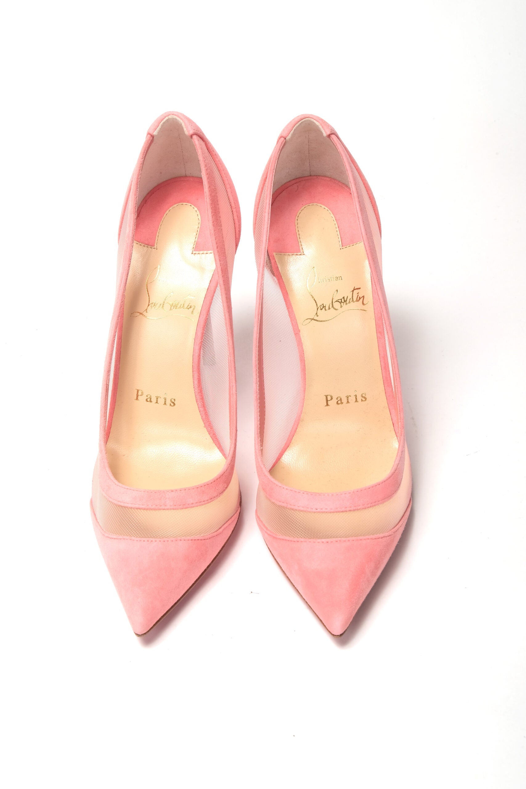 Christian Louboutin Pink Galativi Suede High Heels Pumps - DEA STILOSA MILANO