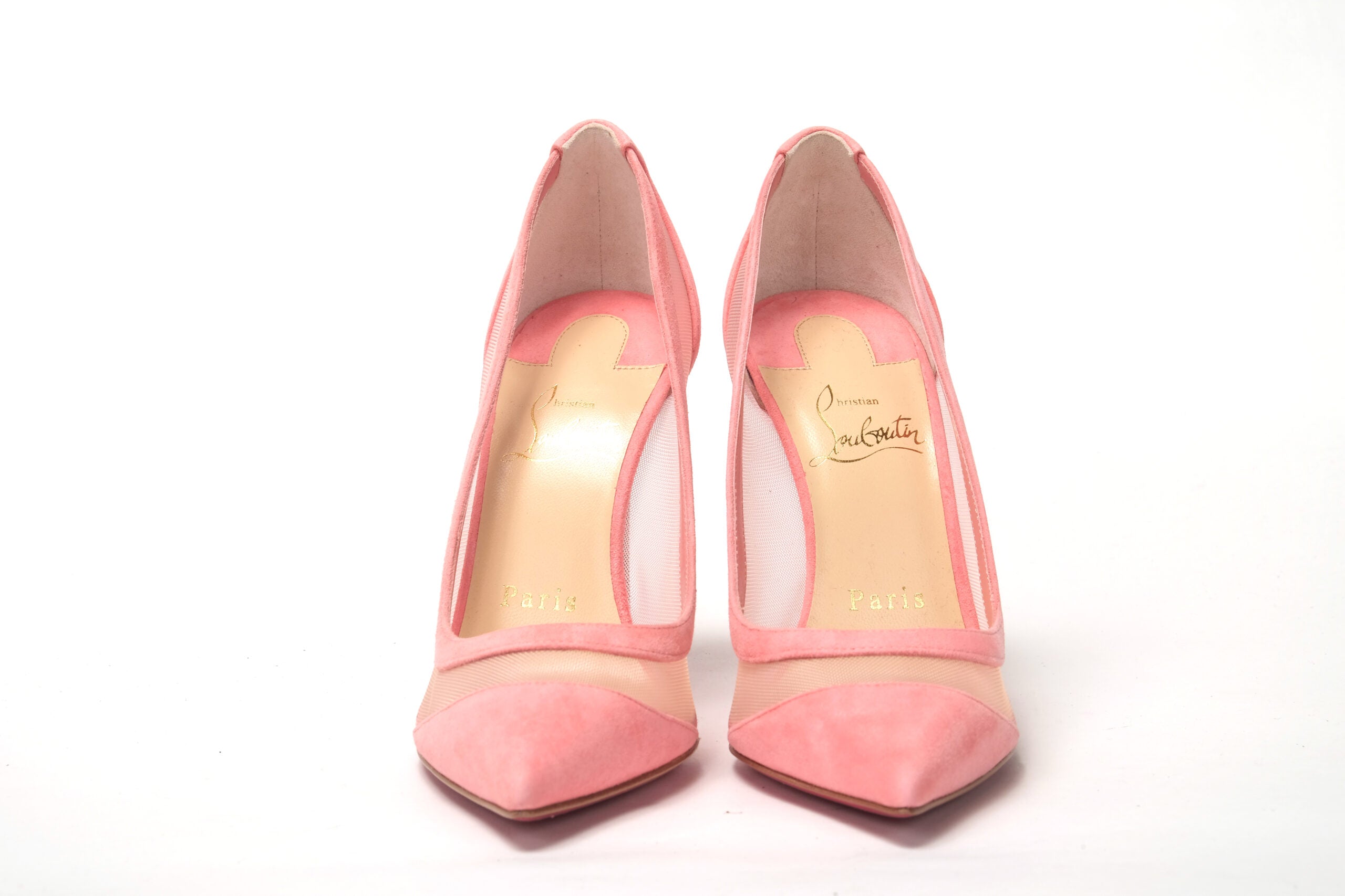 Christian Louboutin Pink Galativi Suede High Heels Pumps - DEA STILOSA MILANO