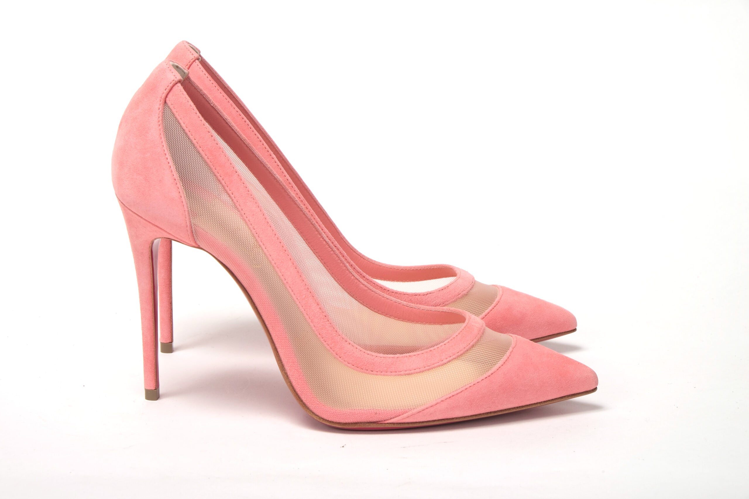 Christian Louboutin Pink Galativi Suede High Heels Pumps - DEA STILOSA MILANO