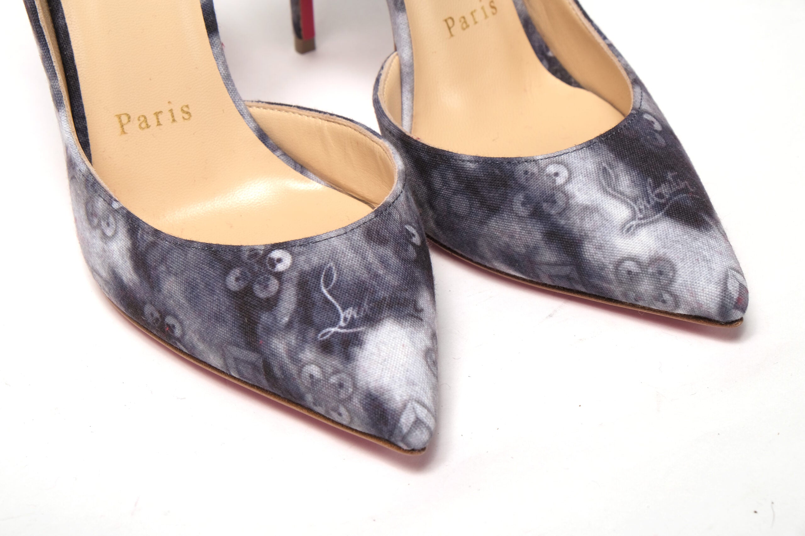 Christian Louboutin Multicolor Denim Print High Heels Pumps - DEA STILOSA MILANO