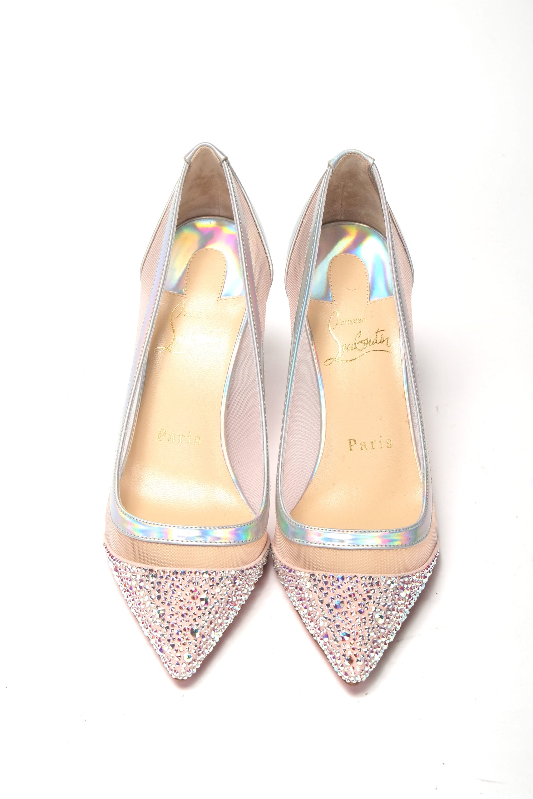 Christian Louboutin Version Rose Embellished High Heels Pumps - DEA STILOSA MILANO