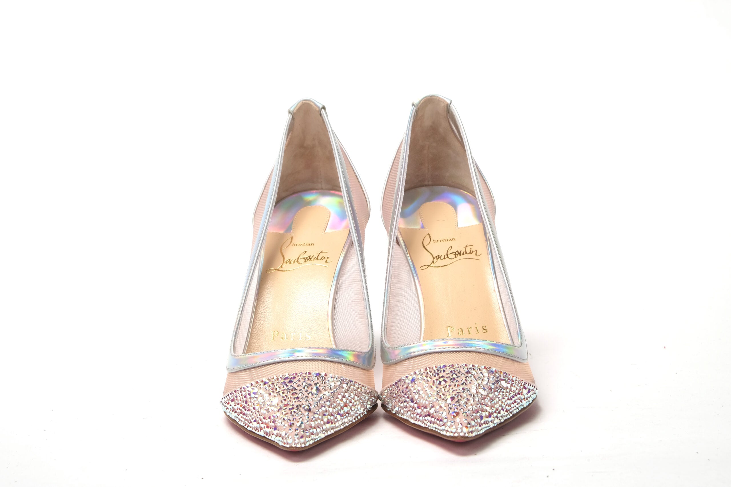 Christian Louboutin Version Rose Embellished High Heels Pumps - DEA STILOSA MILANO