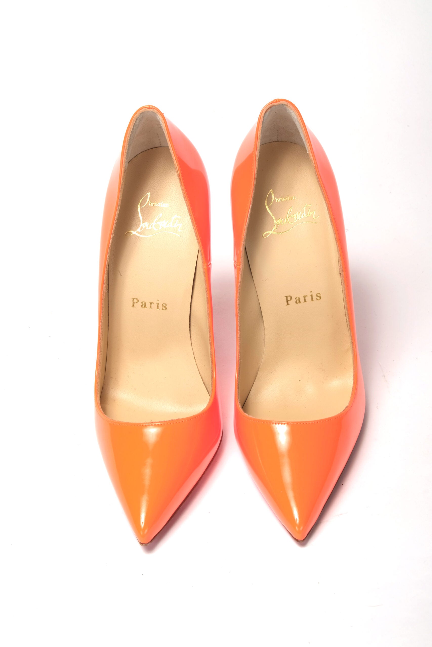 Christian Louboutin Neon Orange So Kate Patent High Heel - DEA STILOSA MILANO