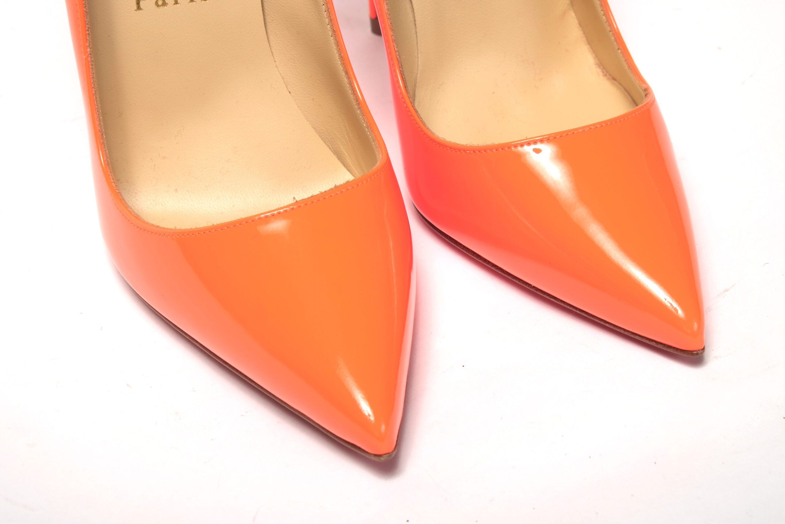 Christian Louboutin Neon Orange So Kate Patent High Heel - DEA STILOSA MILANO