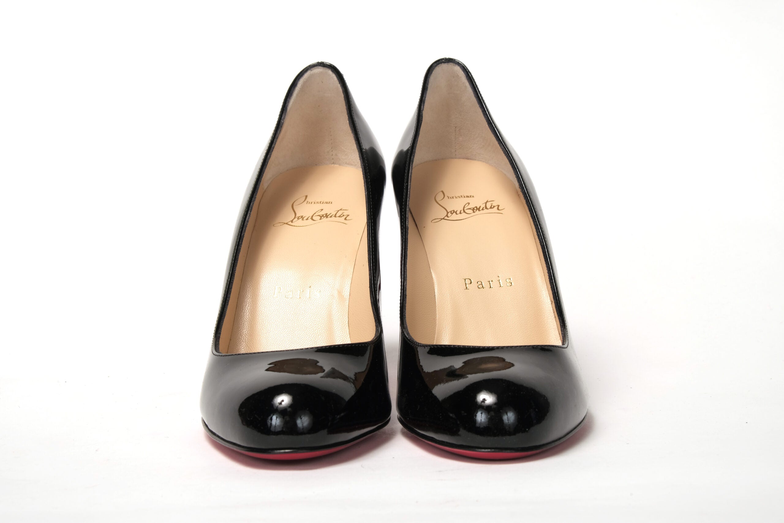 Christian Louboutin Simple Pump 85 Patent Black Heel - DEA STILOSA MILANO
