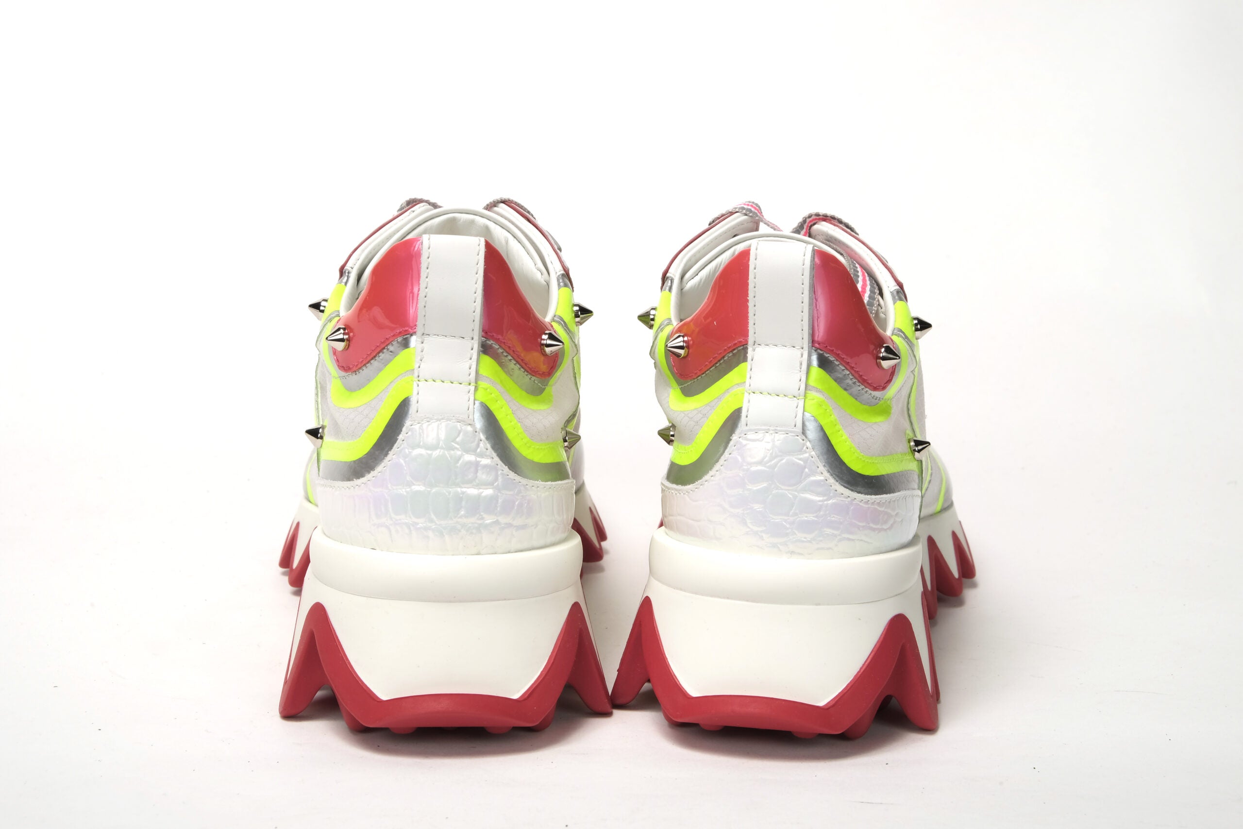 Christian Louboutin Multicolor Version Sharkina Flat Rete Sneaker - DEA STILOSA MILANO