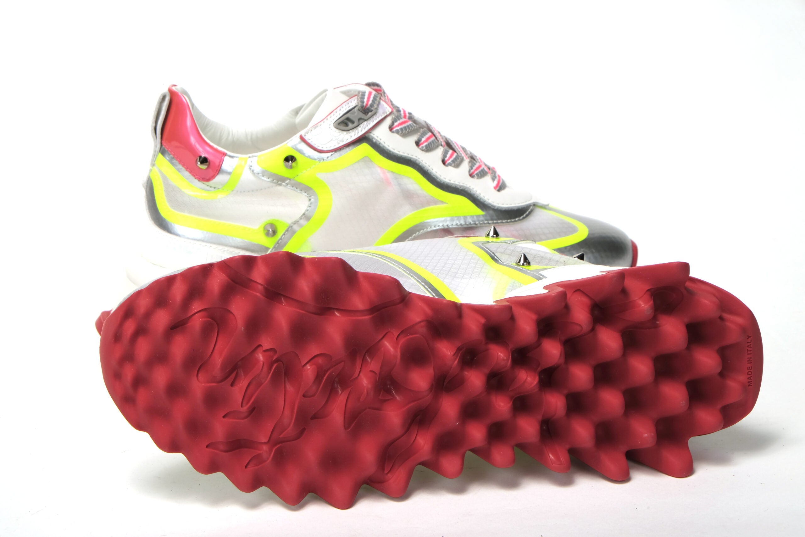 Christian Louboutin Multicolor Version Sharkina Flat Rete Sneaker - DEA STILOSA MILANO