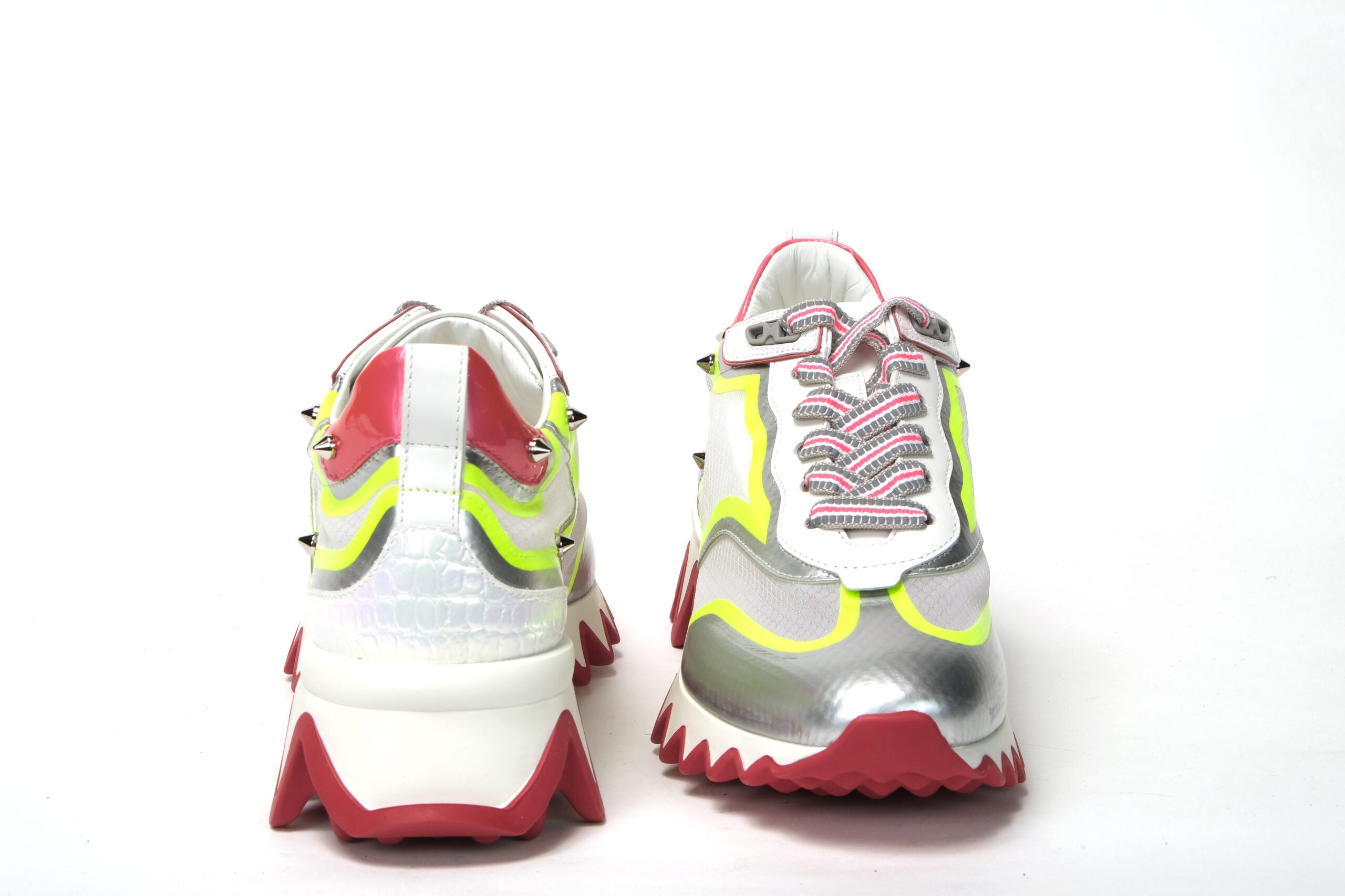 Christian Louboutin Multicolor Version Sharkina Flat Rete Sneaker - DEA STILOSA MILANO