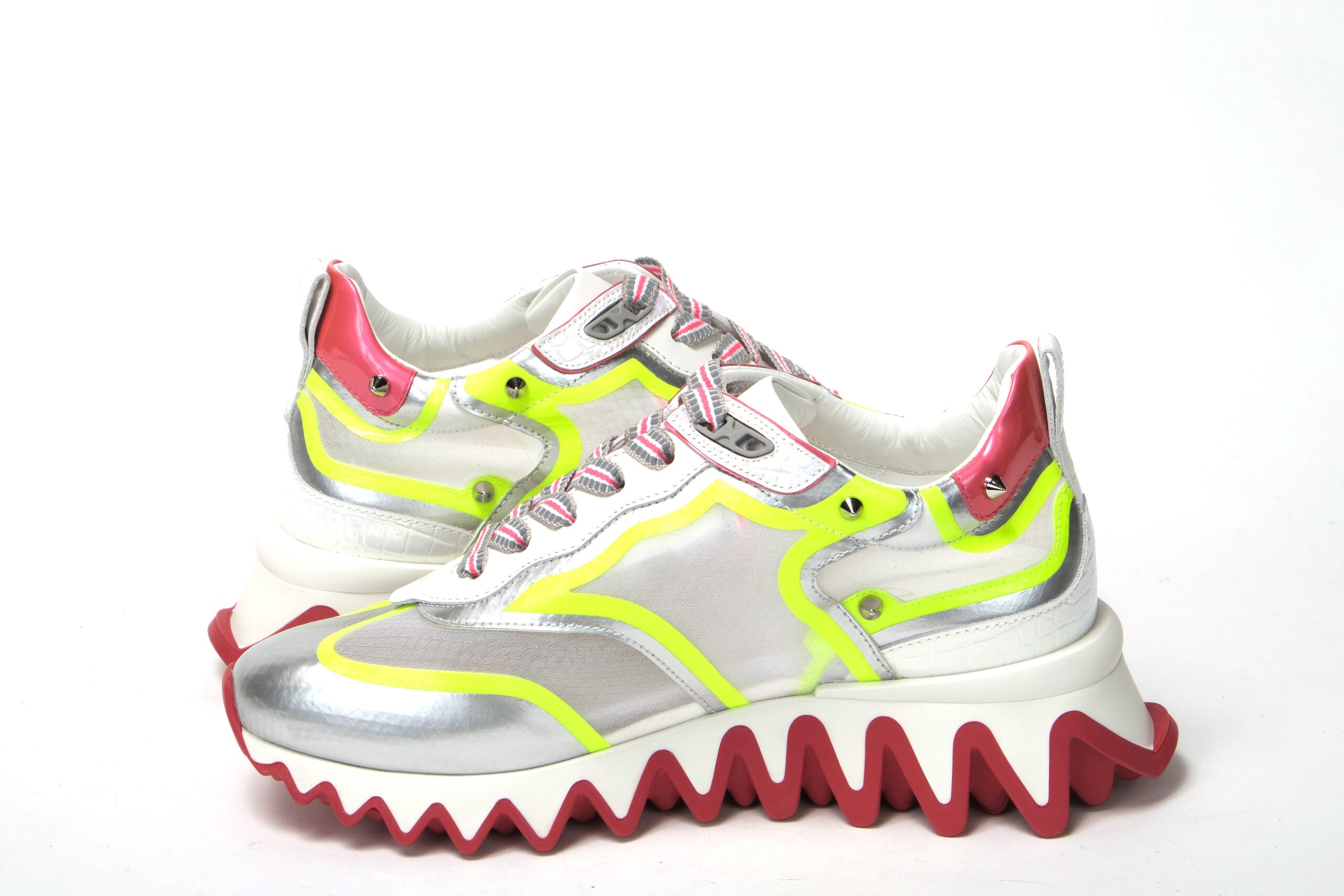 Christian Louboutin Multicolor Version Sharkina Flat Rete Sneaker - DEA STILOSA MILANO