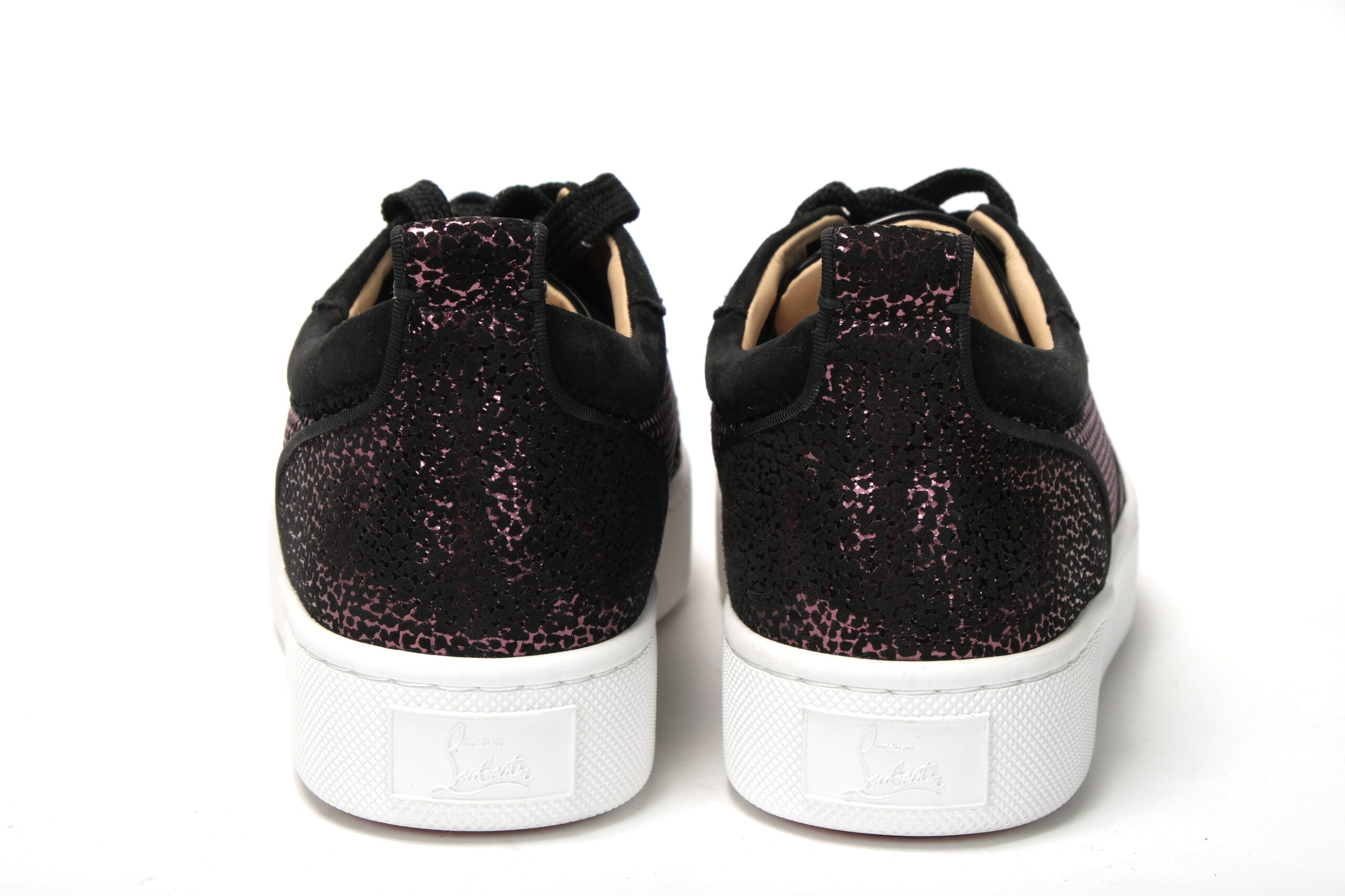 Christian Louboutin Version Black Happy Rui Spikes Flat Shoes - DEA STILOSA MILANO