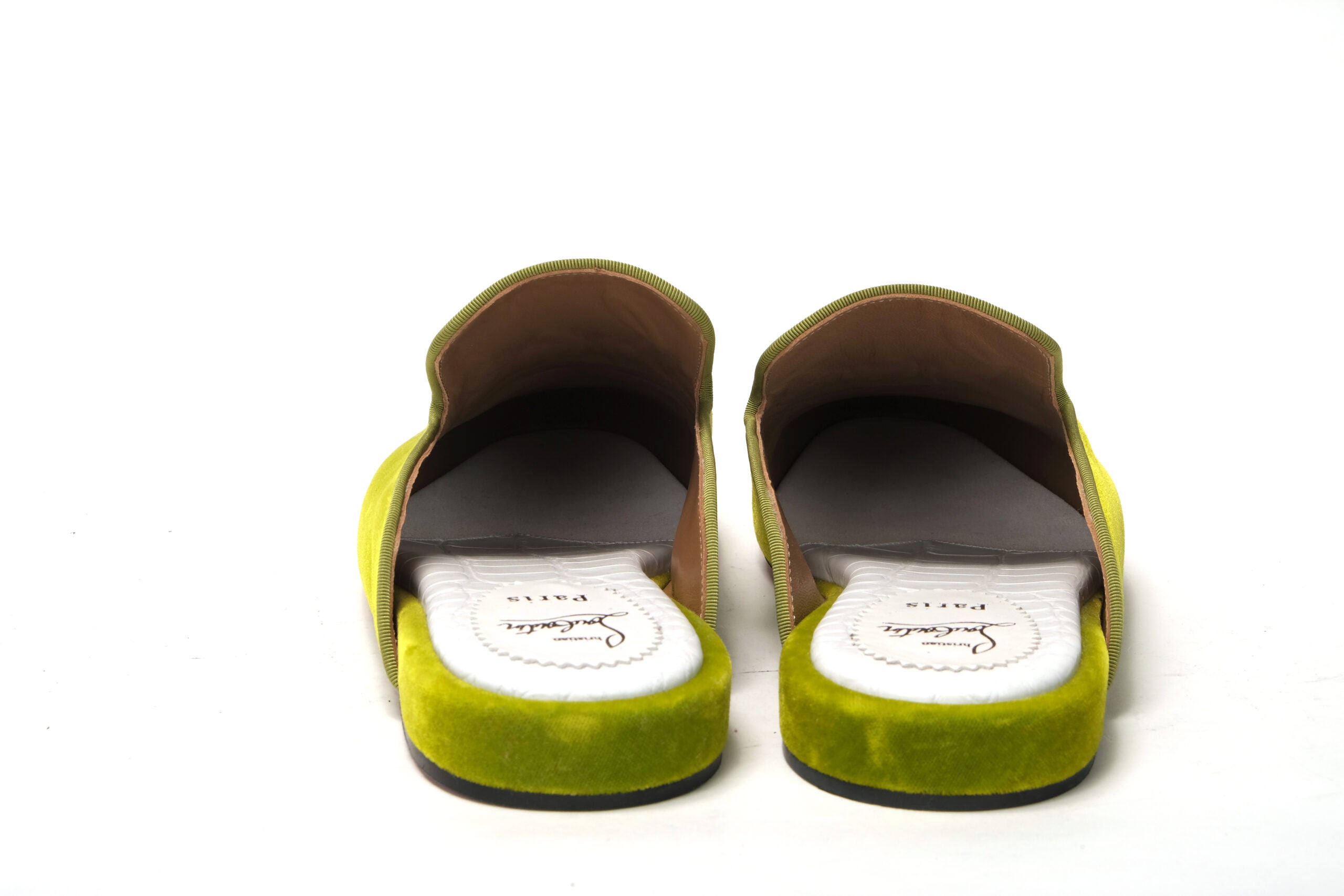 Christian Louboutin Bourgeon Lime Navy Coolito Flat Shoes - DEA STILOSA MILANO