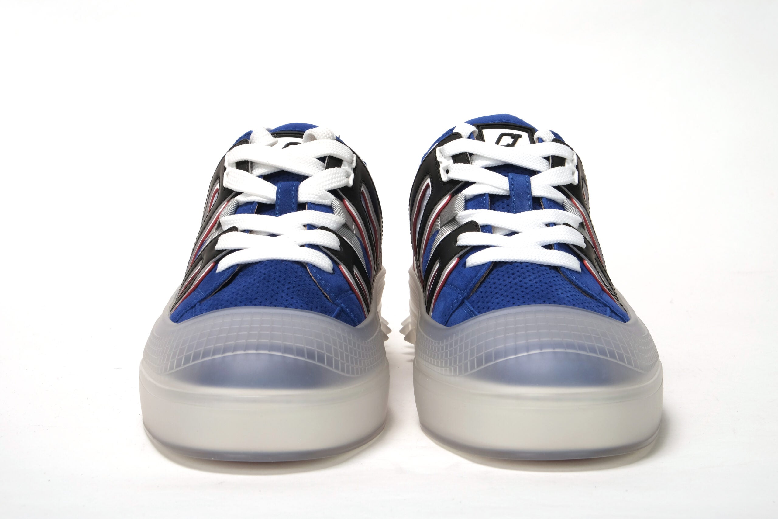 Christian Louboutin Mogador Blue Vida Viva Flatsuede Shoes - DEA STILOSA MILANO