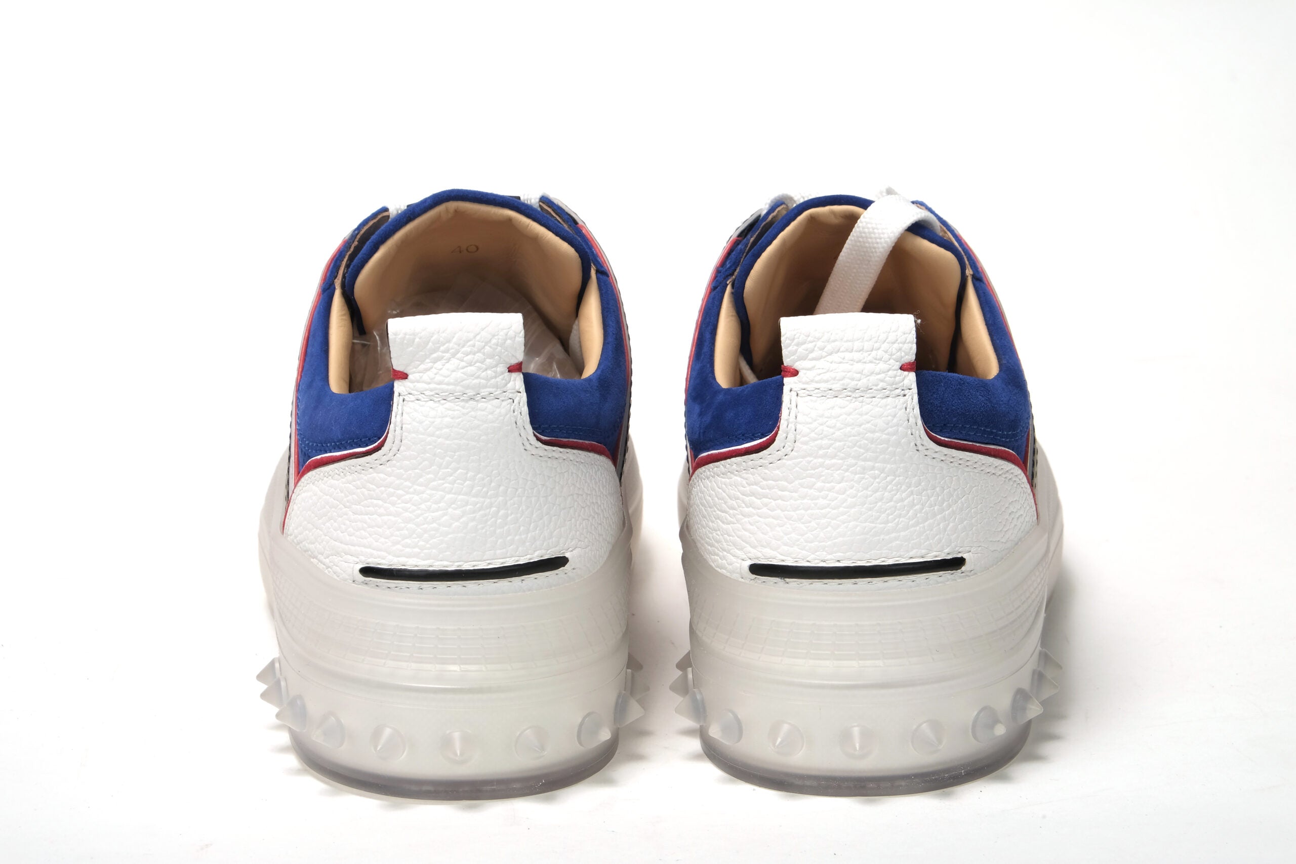 Christian Louboutin Mogador Blue Vida Viva Flatsuede Shoes - DEA STILOSA MILANO