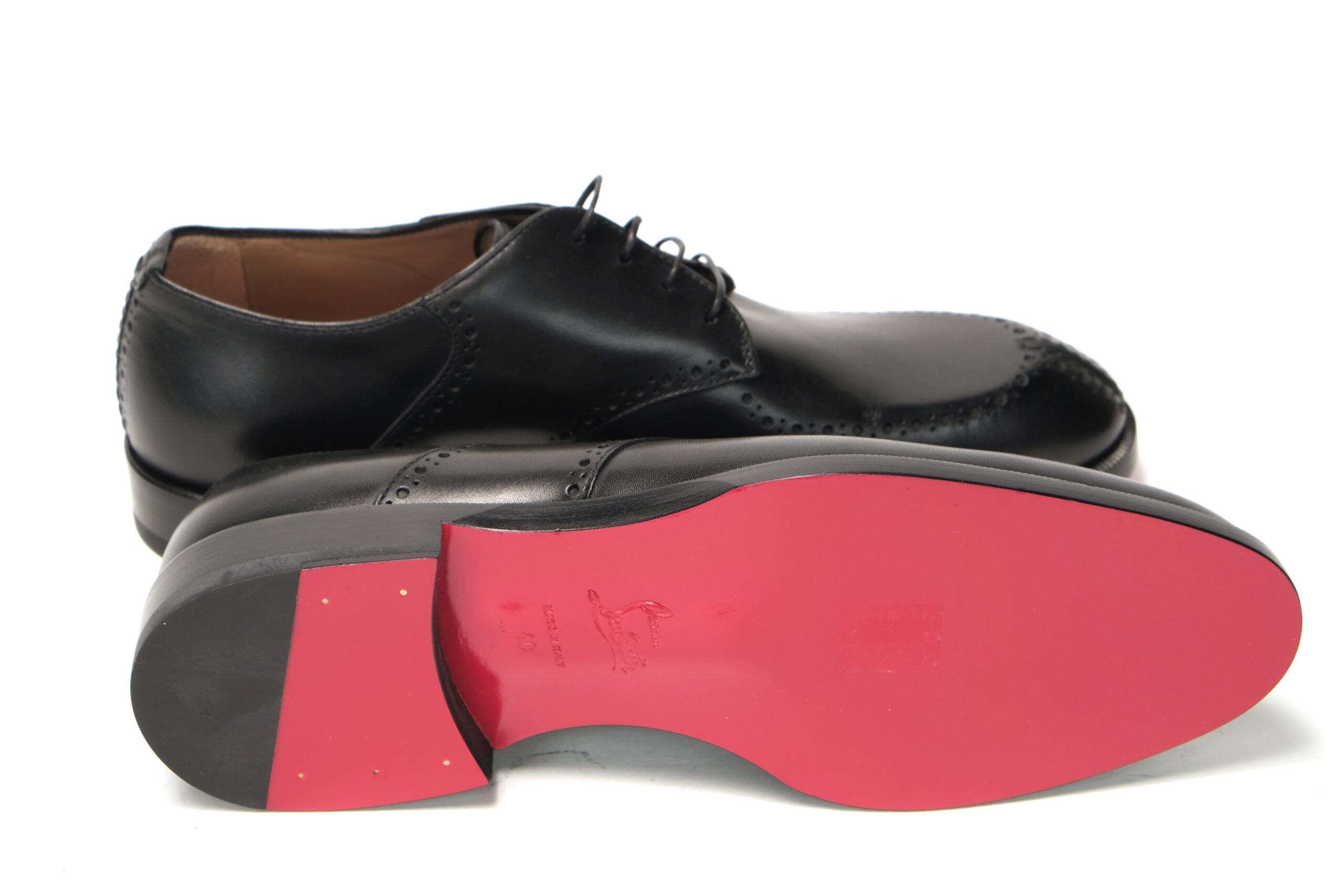 Christian Louboutin Black A Mon Homme Flat Calf Shoes - DEA STILOSA MILANO